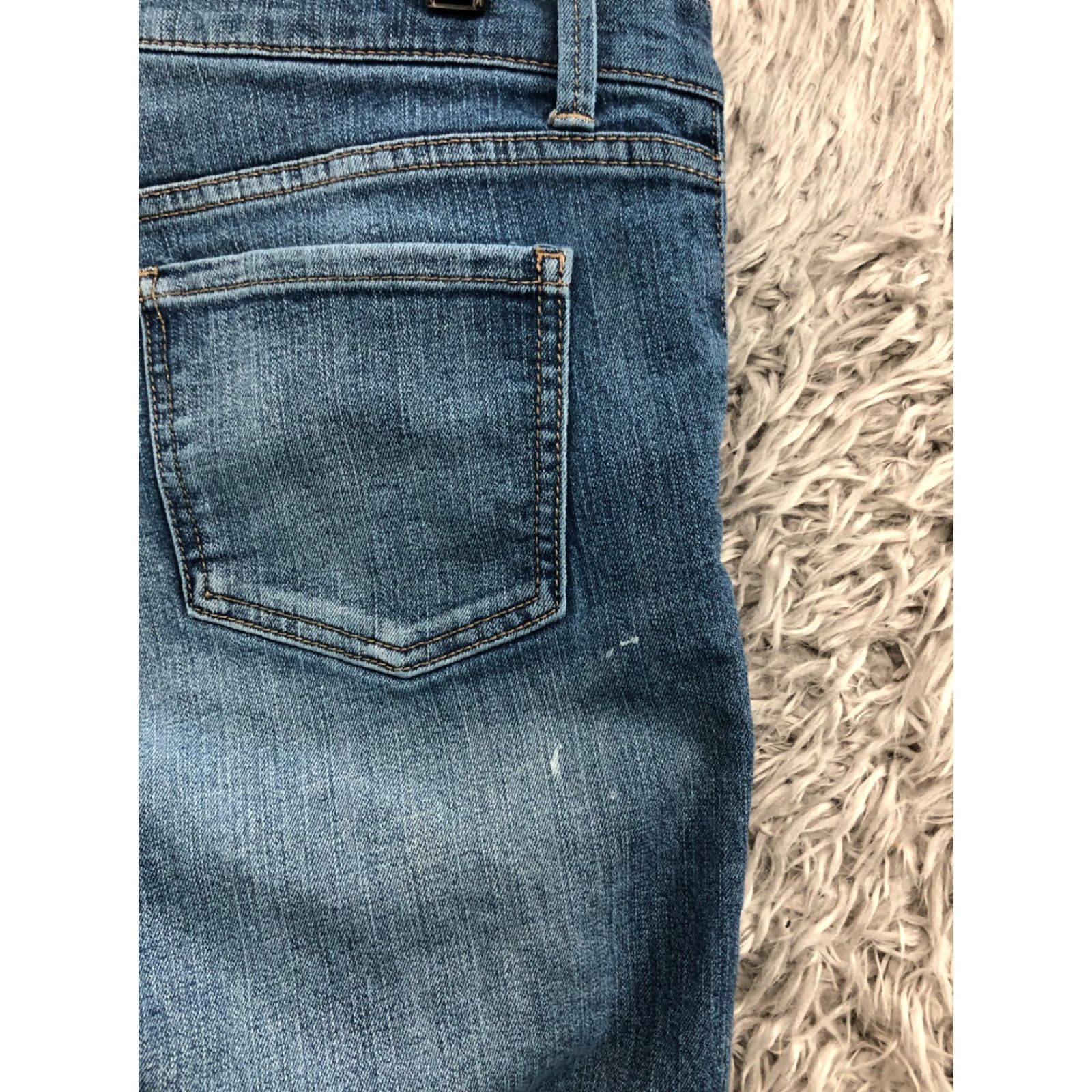 Vintage db Jeans Capri Size 12 Womens Medium Wash Blue Regular Fit 5-Pocket Denim Cotton Button Zipper Logo Belt Loops Inseam 25 in Vintage No Size 34" / US 12 / IT 48 - 6 Thumbnail