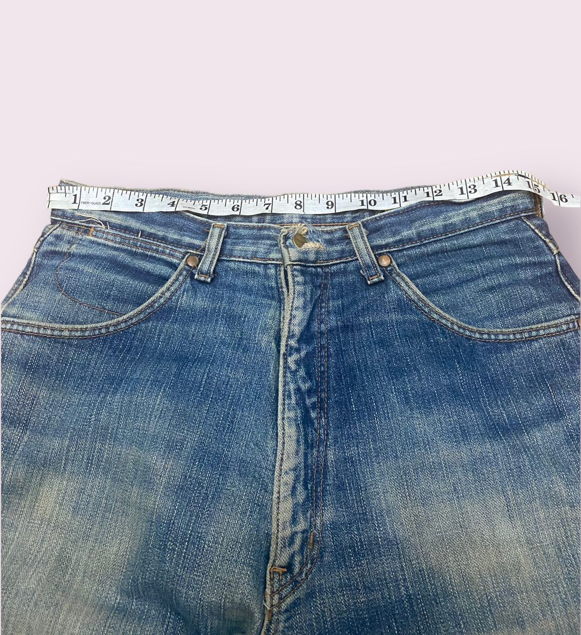 If Six Was Nine 💥FLARE💥VINTAGE WRANGLER WESTERN SYLE DENIM Size 30" / US 8 / IT 44 - 7 Thumbnail
