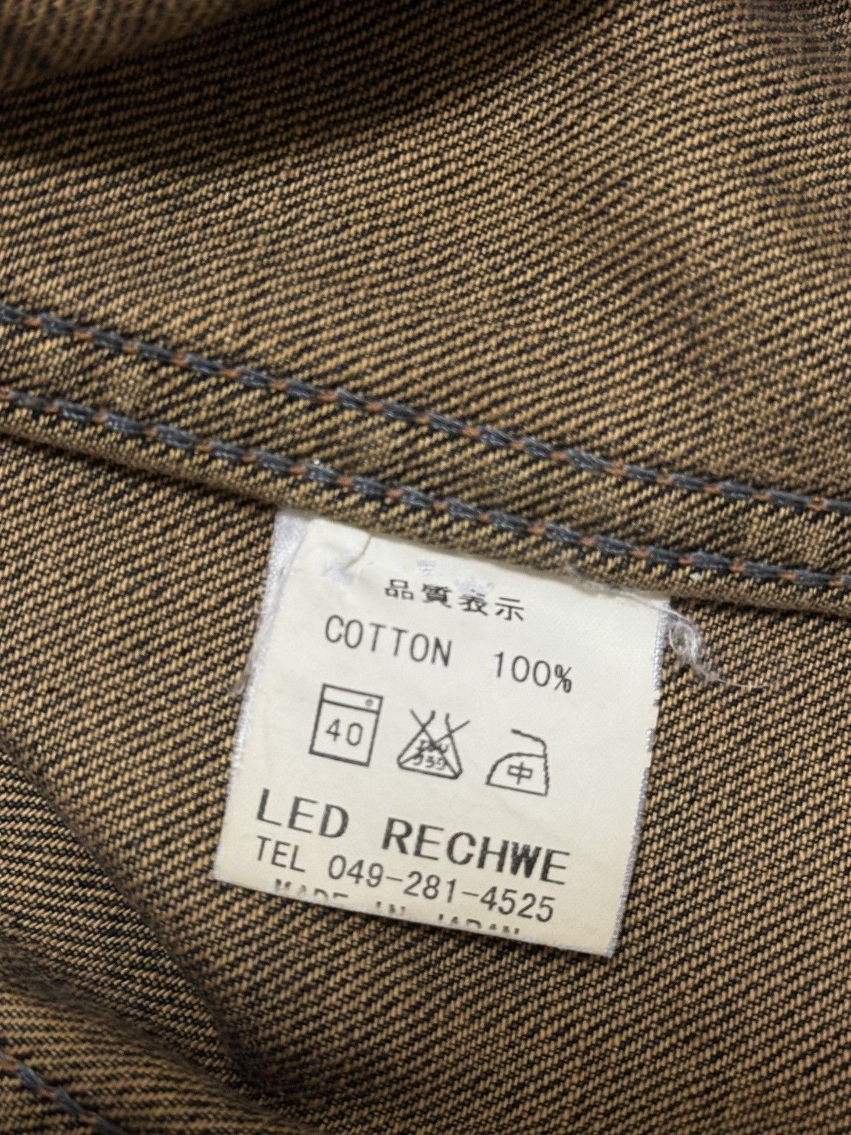 Japanese Brand Led Rechwe "Mamushi" Mudwash Denim Jacket Size US M / EU 48-50 / 2 - 7 Thumbnail