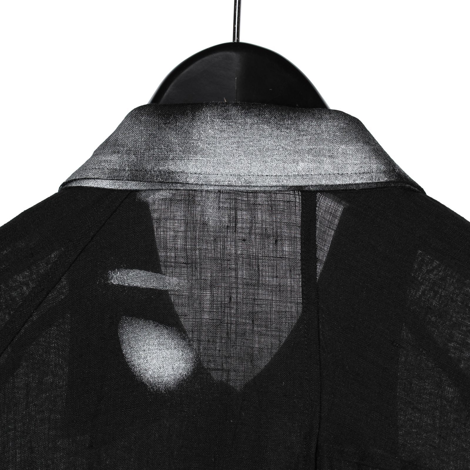Yohji Yamamoto Yohji Yamamoto Pour Homme - Linen Gathered Hem Long Shirt Size US M / EU 48-50 / 2 - 11 Thumbnail