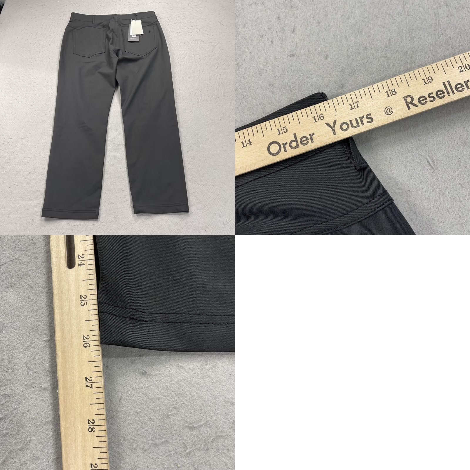 Vintage Public Rec Workday Pant 2.0 Pants Mens 32x28 Black 5-Pocket Chino Stretch Flat Front Zip Fly Modern Casual Business Wear Size US 32 / EU 48 - 8 Thumbnail