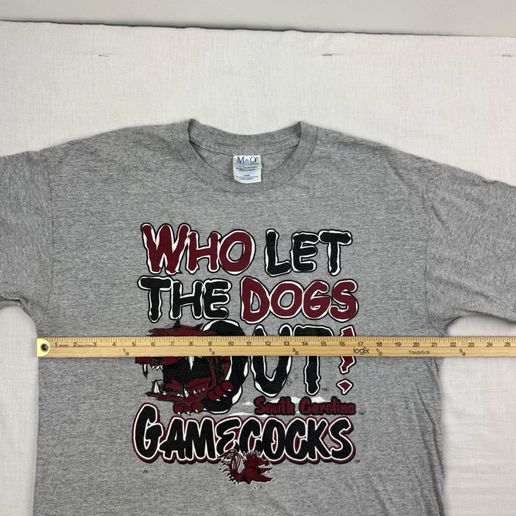 Vintage VINTAGE South Carolina Gamecocks T Shirt Men Large Gray Dog Y2K Sports Graphic Print Size US L / EU 52-54 / 3 - 7 Thumbnail