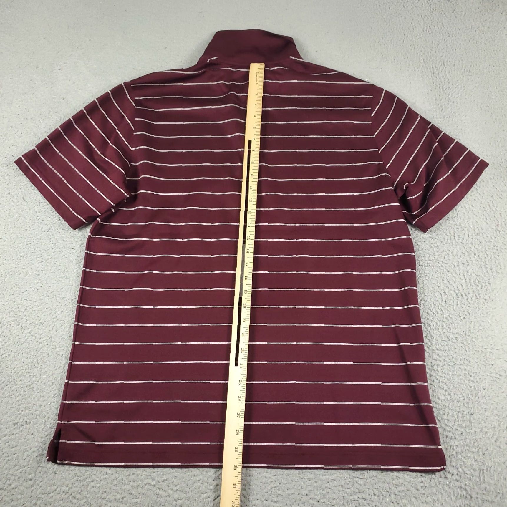 Vintage Greg Norman Polo Shirt Mens Large Red Striped Shark Casual Short Sleeve Shirt Size US L / EU 52-54 / 3 - 3 Thumbnail