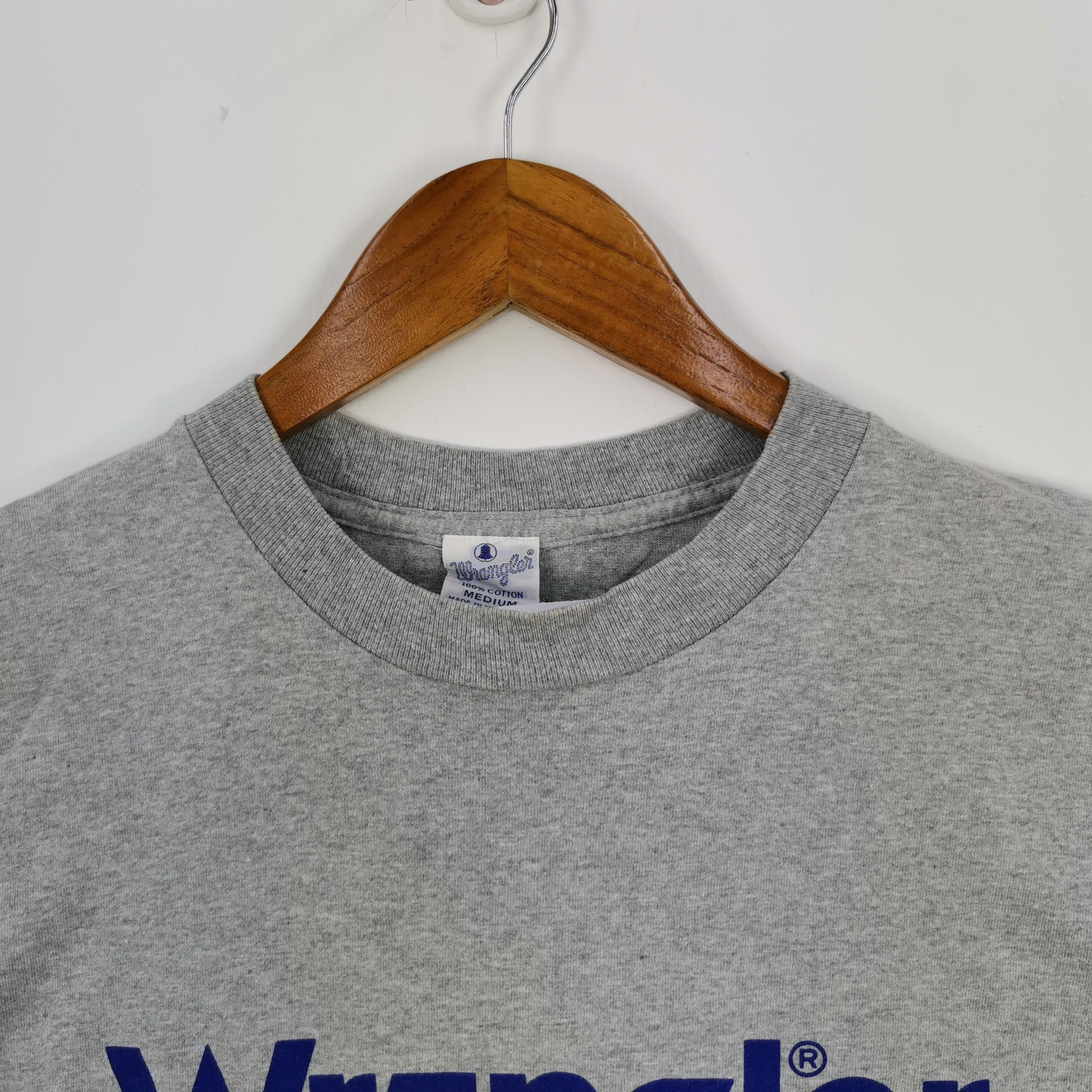 Vintage Vintage 90s Wrangler T-Shirt Wrangler Blue Bell SOLD Size US M / EU 48-50 / 2 - 4 Thumbnail