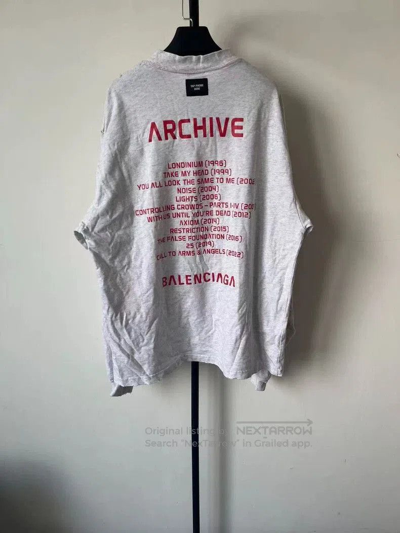 Balenciaga Balenciaga Archive Connected Long Sleeve T-Shirt. Size US L / EU 52-54 / 3 - 2 Thumbnail