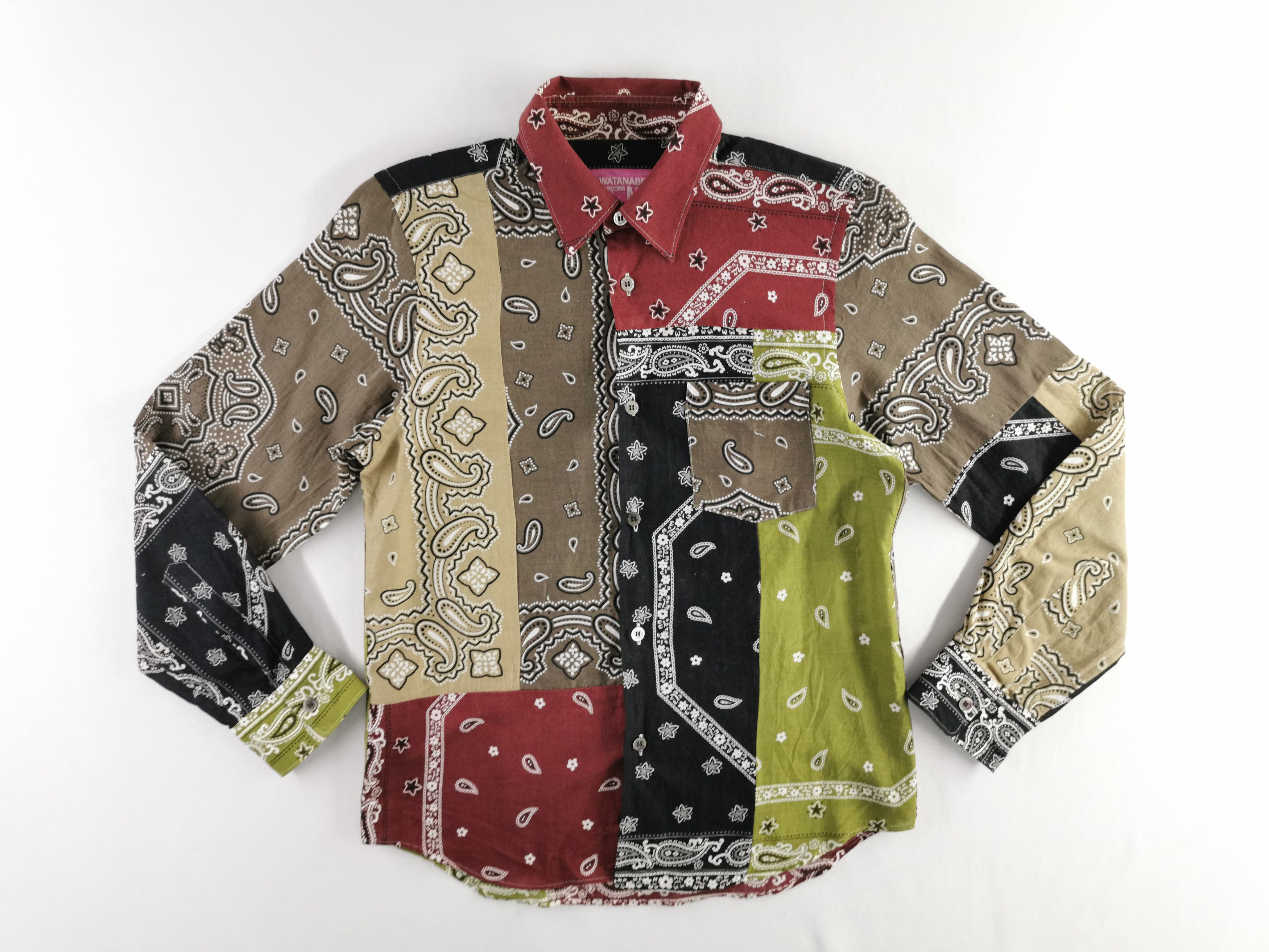 Junya Watanabe Junya Watanabe Comme des Garçons Paisley Pattern Shirt Size US S / EU 44-46 / 1 - 3 Thumbnail