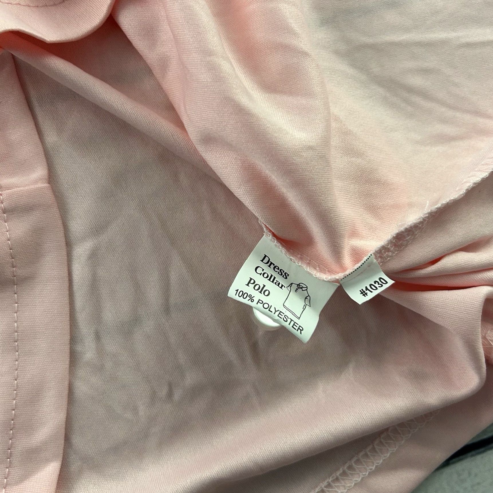 Vintage Collars & Co Dress Collar Polo Short Sleeve Shirt Mens M Pink Check Button-Up Lightweight Casual Shirt Size 40R - 5 Thumbnail