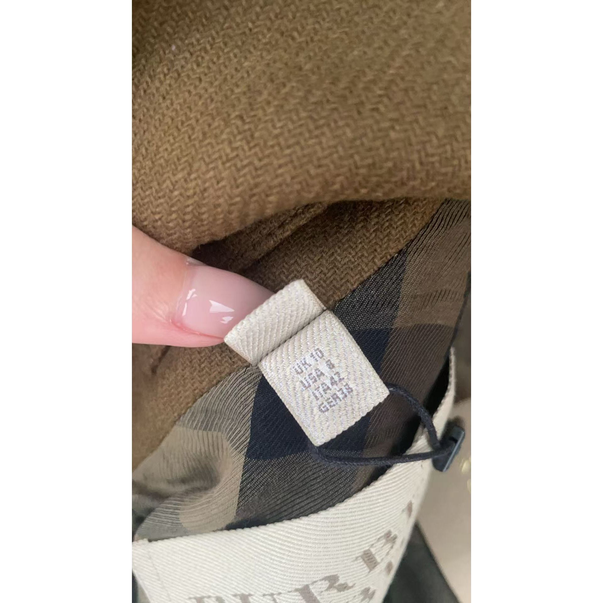 Burberry Burberry Olive Green Button & Zip Wool Blend Jacket Size L / US 10 / IT 46 - 10 Thumbnail
