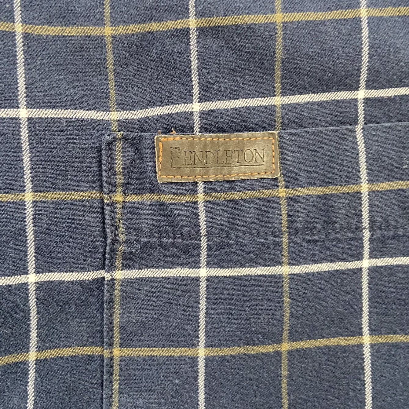 Pendleton Pendleton Shirt Adult Large Blue Check Long Sleeve Button Up Pocket Cotton Men L Vintage Size US L / EU 52-54 / 3 - 5 Thumbnail