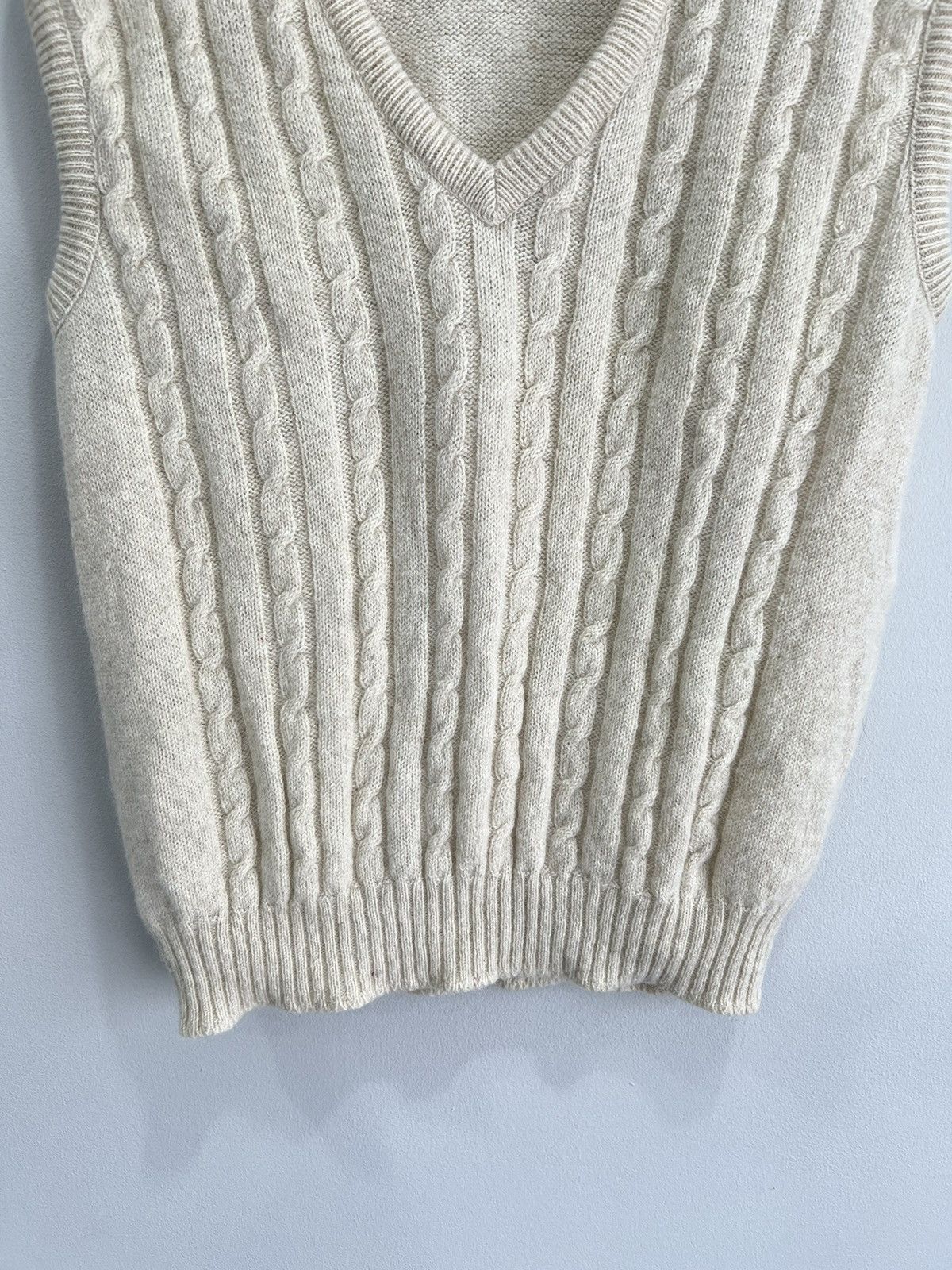 Jantzen Vintage Janzten Sleeveless Cable Knit Sweater vest Size US L / EU 52-54 / 3 - 3 Thumbnail