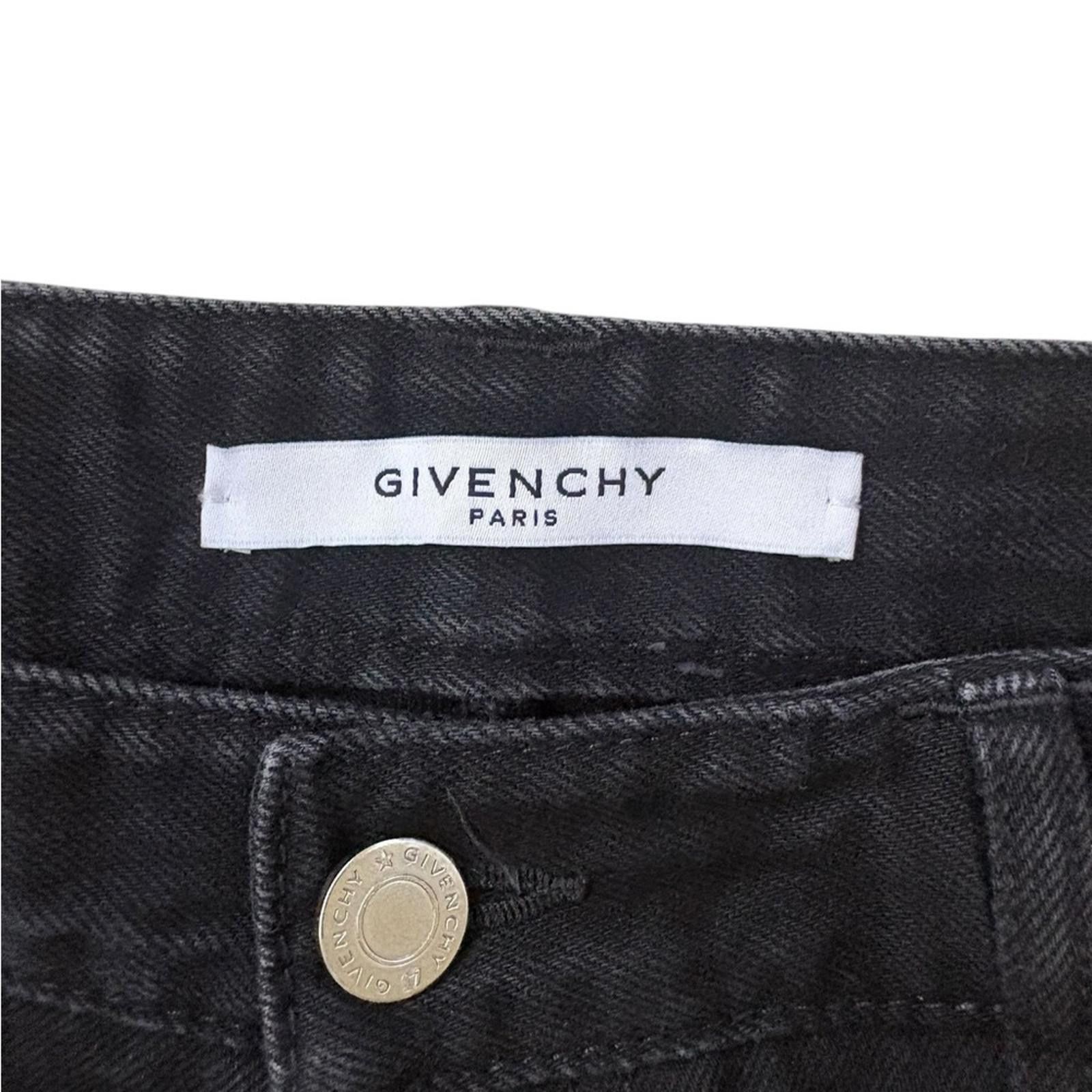 Givenchy Givenchy Men's 2016 Distressed Zipper Moto Jeans Black Size US 35 - 3 Thumbnail