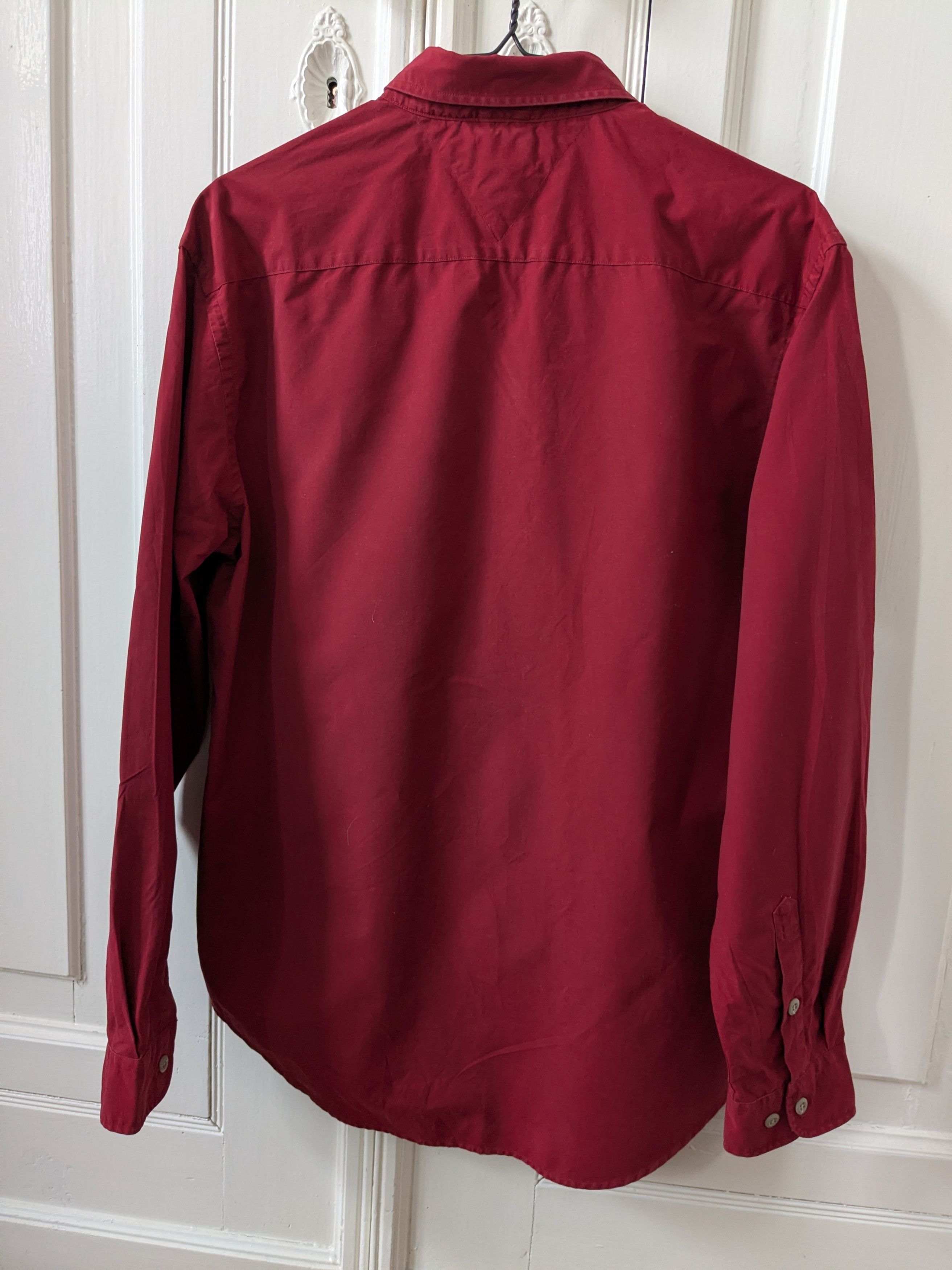 Tommy Hilfiger Tommy Hilfiger Burgundy Shirt Vintage M Size US M / EU 48-50 / 2 - 4 Thumbnail