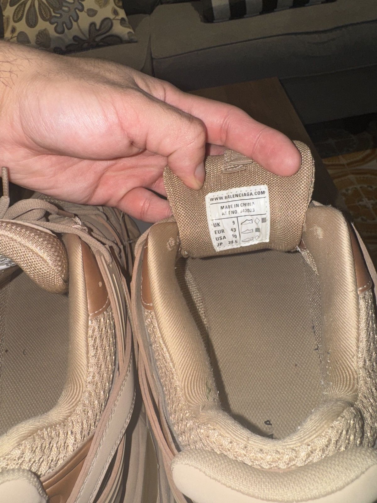 Balenciaga Balenciaga Track Sneakers "Full Beige" Size US 10 / EU 43 - 6 Thumbnail