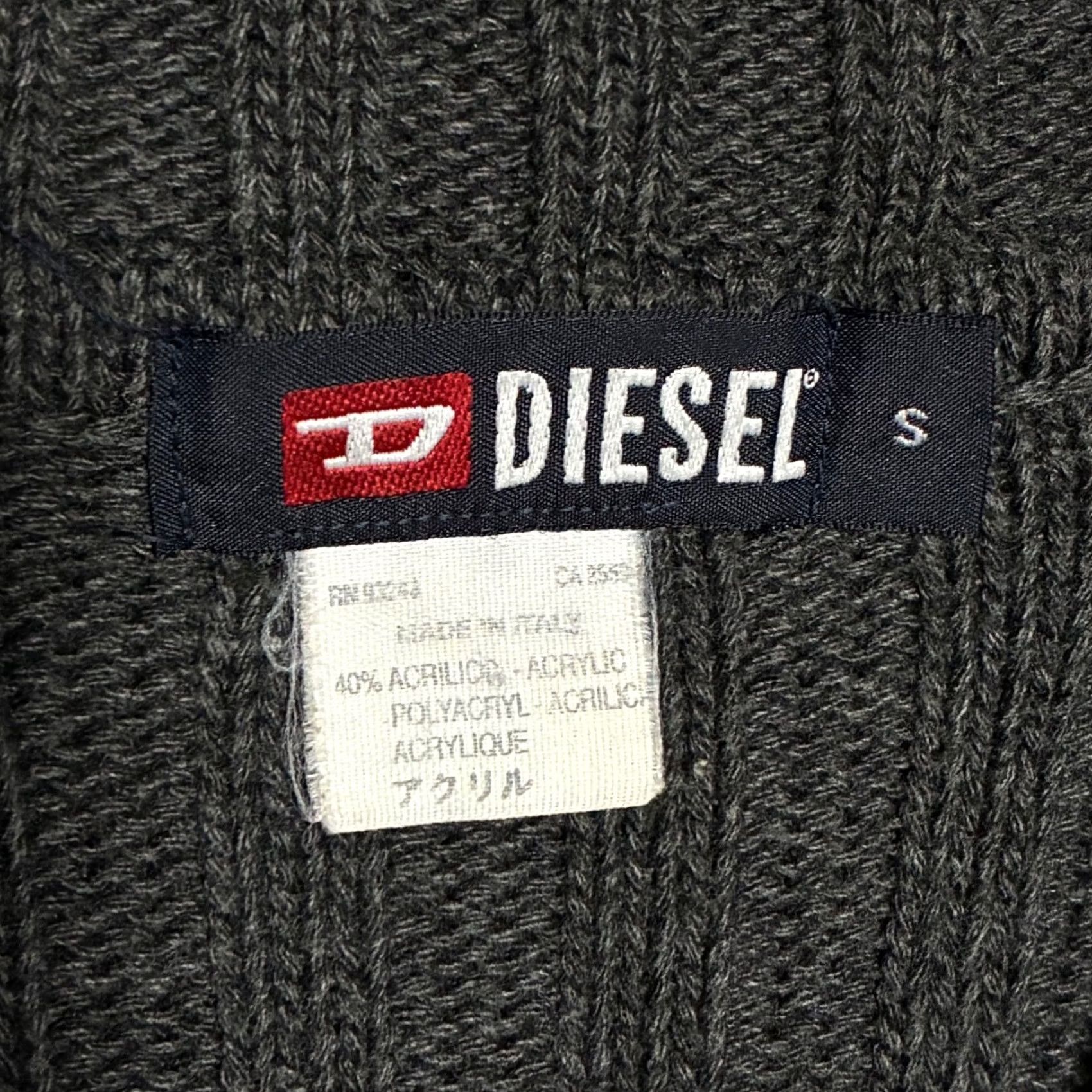 Diesel VINTAGE Diesel Ribbed Knit Full Zip Sweater Vest Charcoal Grey Made in Italy Small Womens Size S / US 4 / IT 40 - 7 Thumbnail
