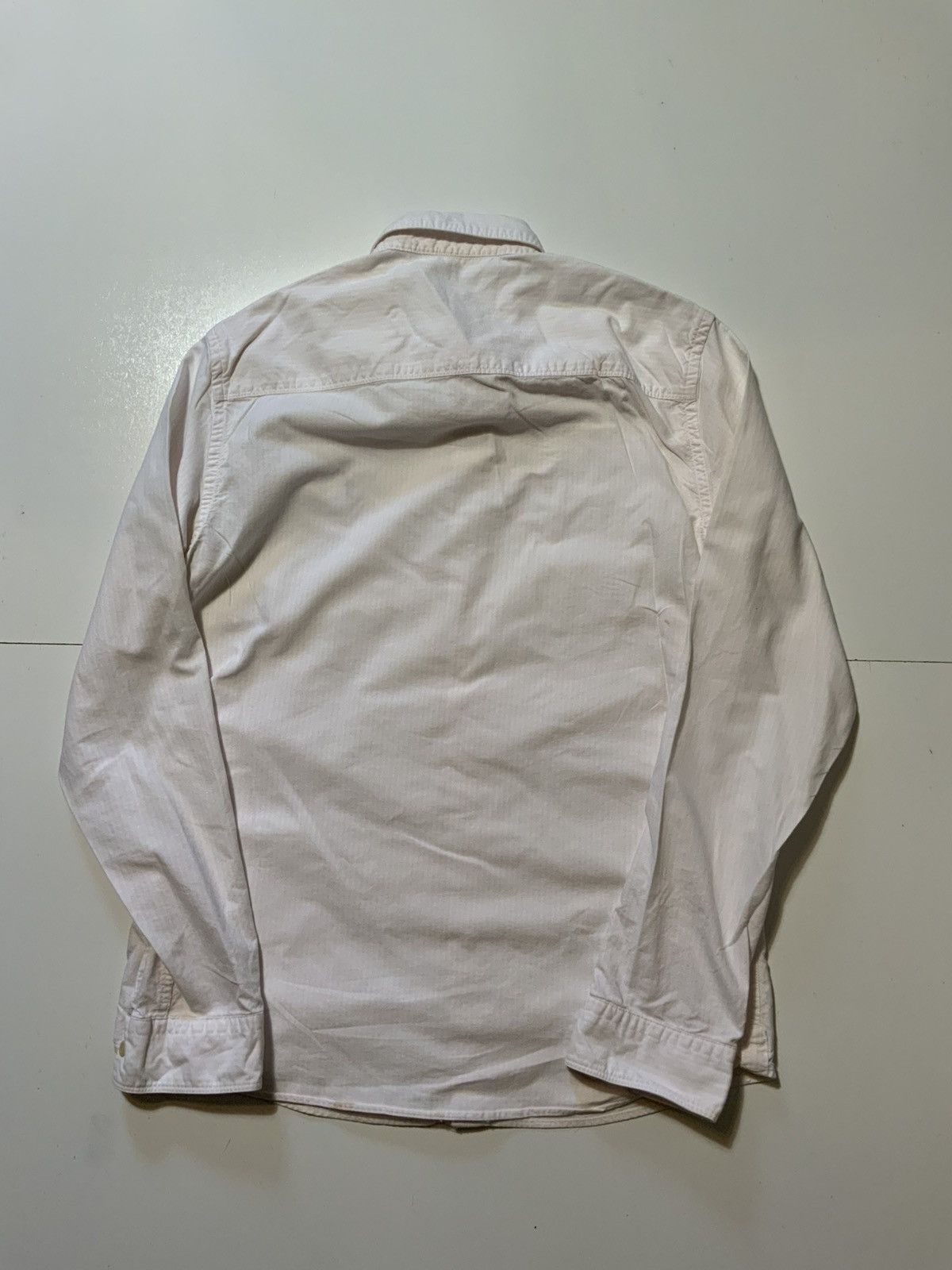 Allsaints AllSaints Ram Skull Pink/White Striped Kilda Button Shirt Size US S / EU 44-46 / 1 - 3 Thumbnail