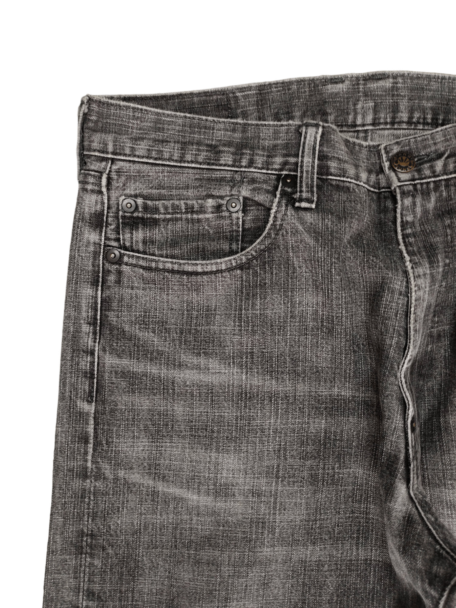 Comme des Garcons × Undercover And Suns Japan Studded Pocket Faded Black Denim Jeans Size US 32 / EU 48 - 12 Thumbnail