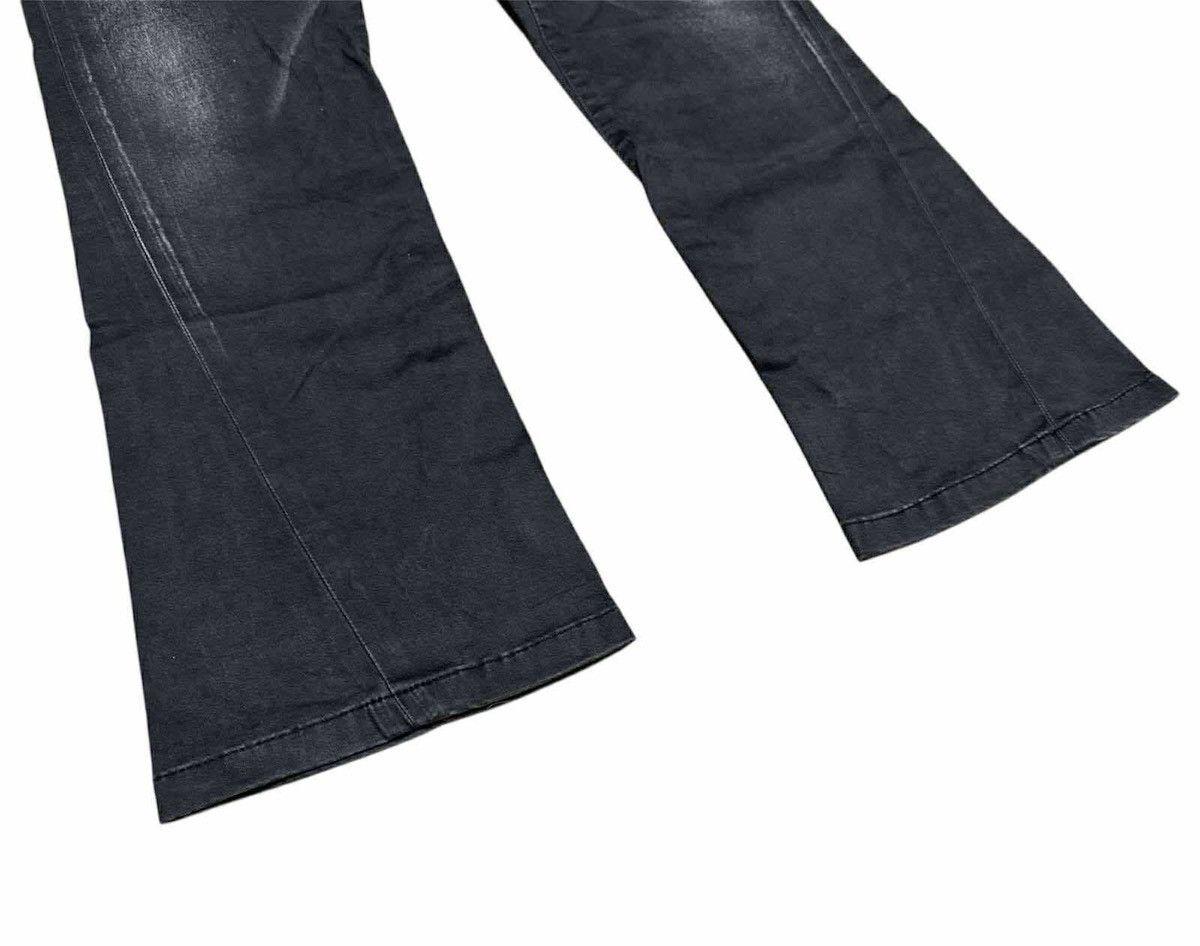 Tornado Mart 🔥Y2K Archived Tornado Mart Black Coated Flared Denim Size US 32 / EU 48 - 4 Thumbnail