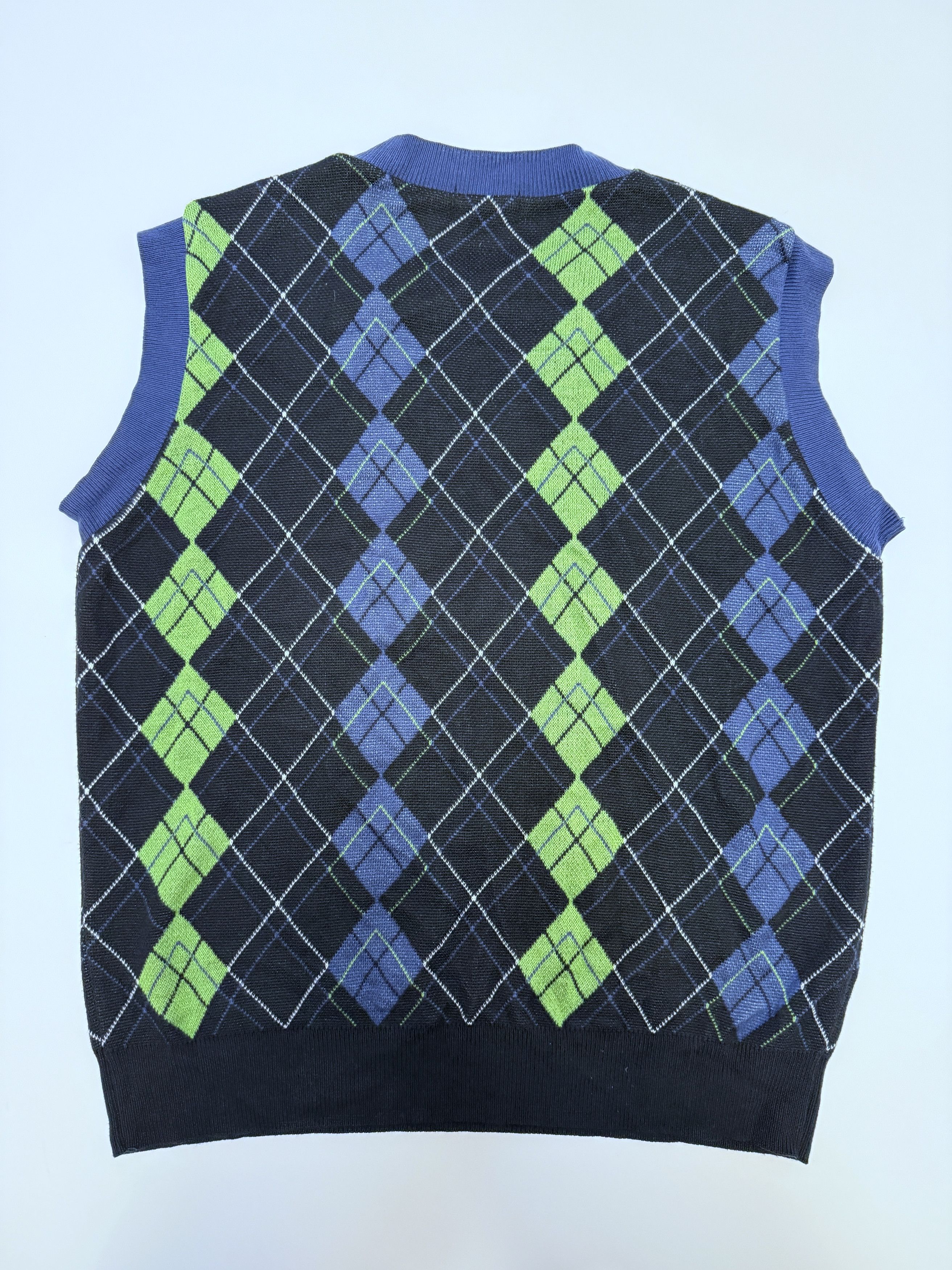 The Rolling Stones Rolling Stones #9 Carnaby Album Blue Knit Vest Mens size XL Size US L / EU 52-54 / 3 - 7 Thumbnail