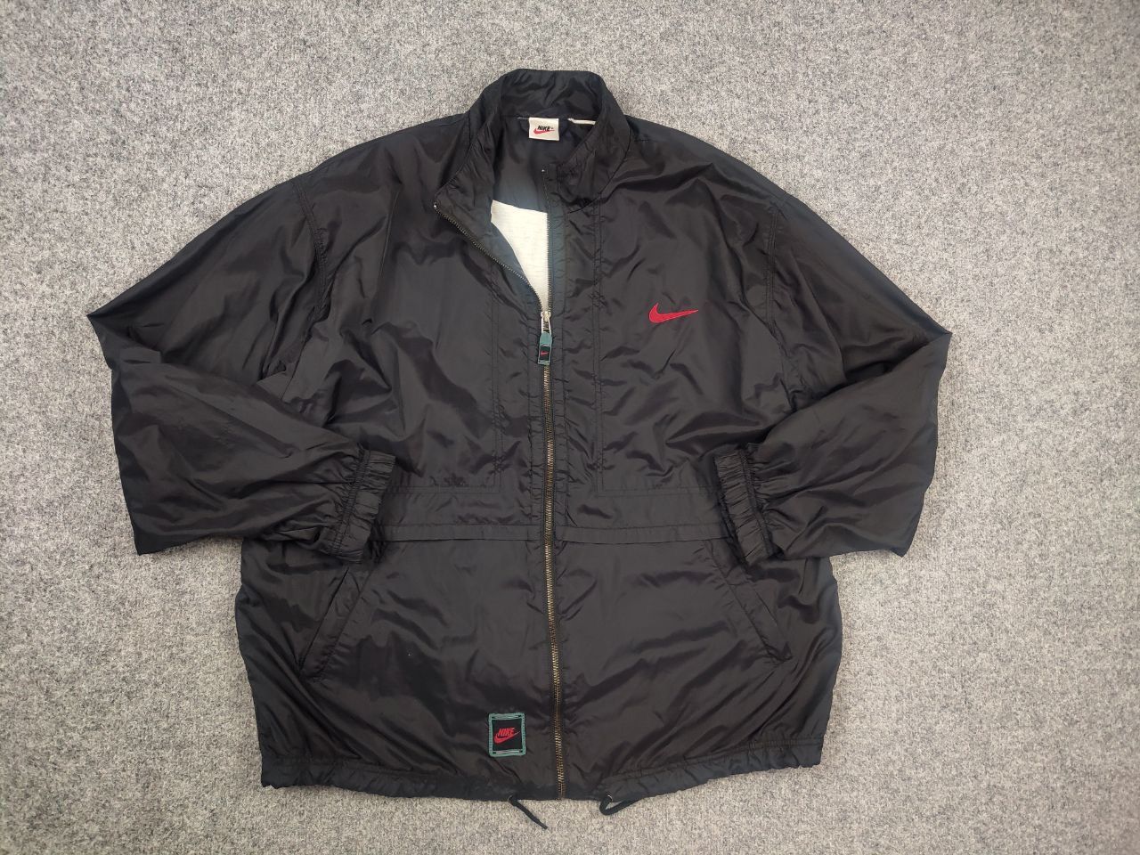 Nike Vintage 90's NIke Inc USa Track Top Zip Nylon Jacket Retro Size US L / EU 52-54 / 3 - 8 Thumbnail