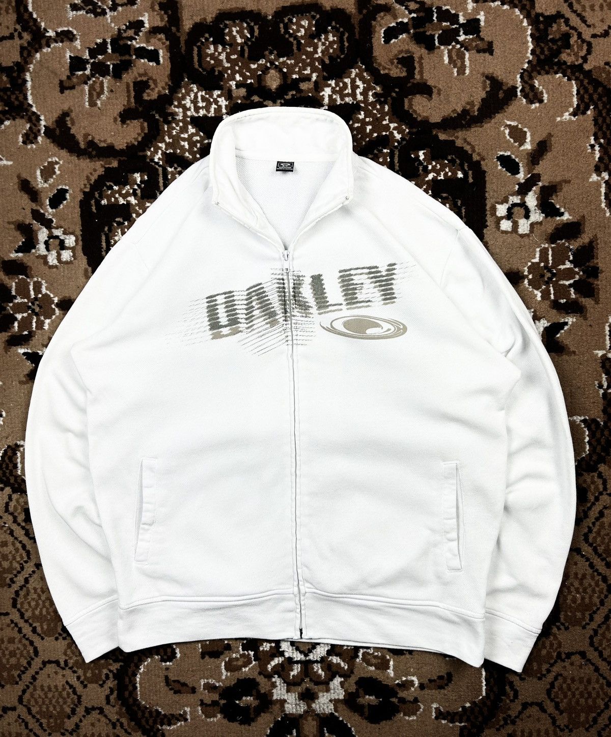 Oakley × Vintage Vintage Oakley Zip Sweatshirt Gorpcore Big Logo Y2K Size US S / EU 44-46 / 1 - 1 Thumbnail
