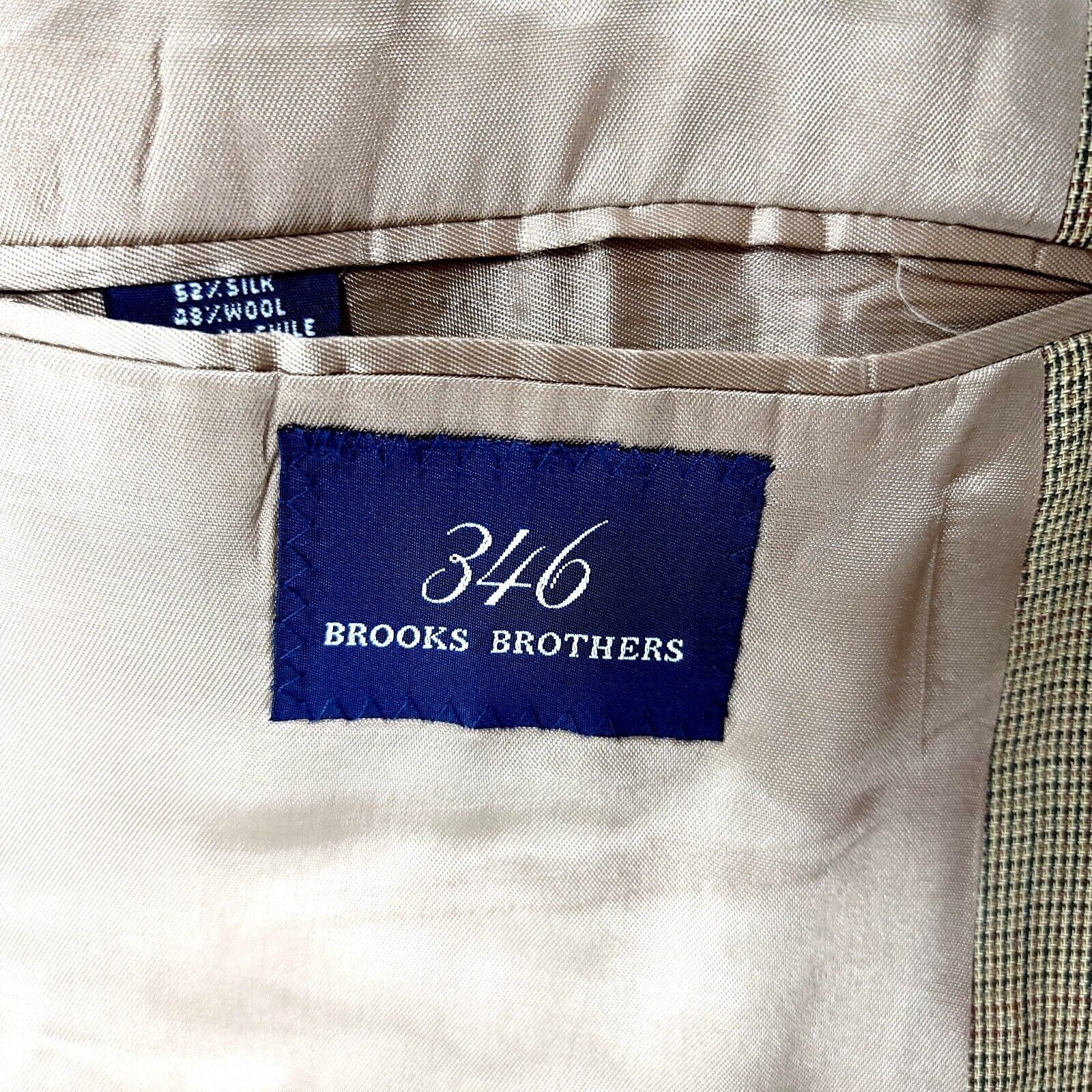 Brooks Brothers Brooks Brothers 346 Silk Wool 2 Button Sport Coat 42S Brown Size 42S - 9 Thumbnail