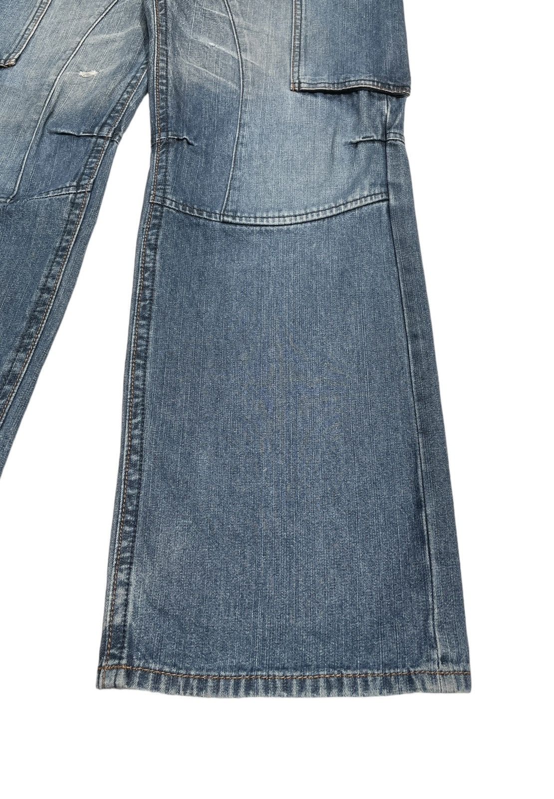 If Six Was Nine × Japanese Brand Rare Design Vintage Brand Double Edge Baggy Jeans 2000s Size US 28 / EU 44 - 9 Thumbnail
