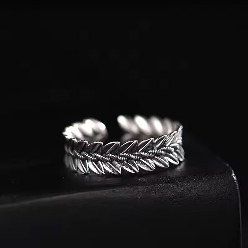 Jewelry Leaves Adjustable Ring Size ONE SIZE - 2 Thumbnail