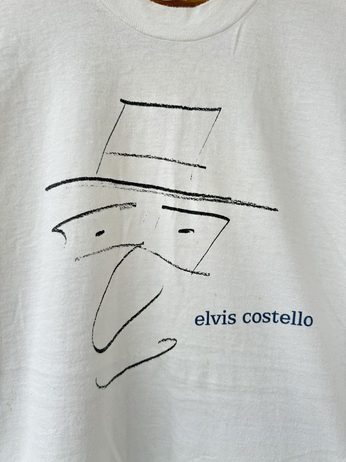 Band Tees Vintage 90s Elvis Costello Solo Singer Tee Size US L / EU 52-54 / 3 - 2 Thumbnail