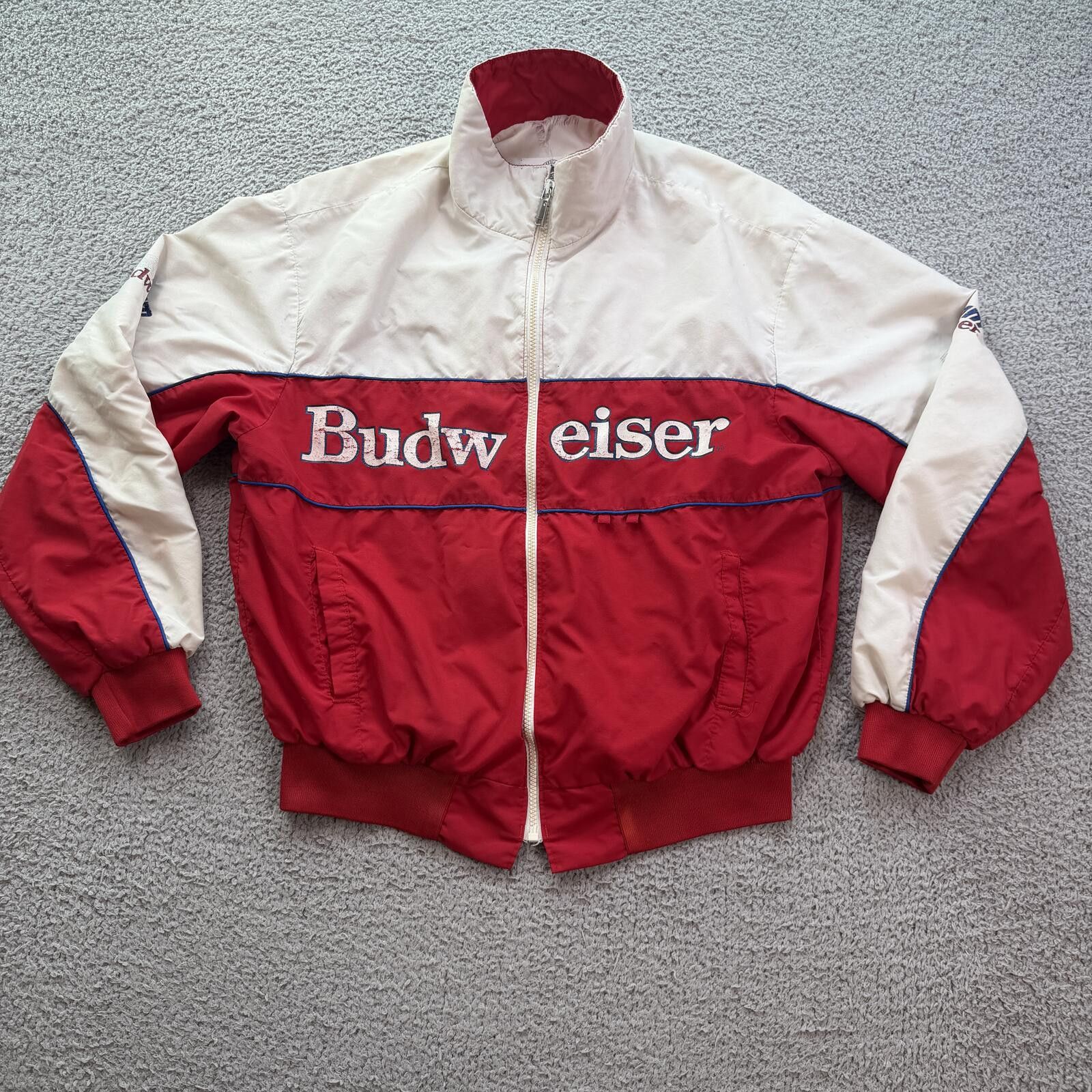 Other Vintage 90s Team Budweiser Racing Jacket Made In USA Bomber Size US L / EU 52-54 / 3 - 1 Thumbnail