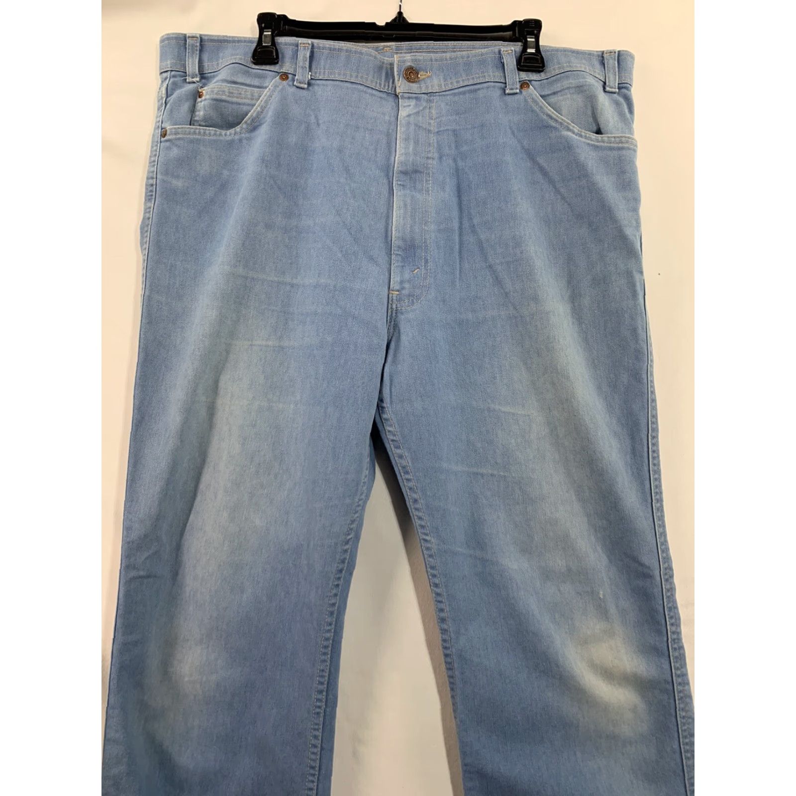 Levi's VINTAGE Levi’s Action Jeans Size 39x30 Blue USA Made High Rise Light Wash Jeans Mens 39 Blue USA High Rise Straight Size US 39 - 2 Thumbnail
