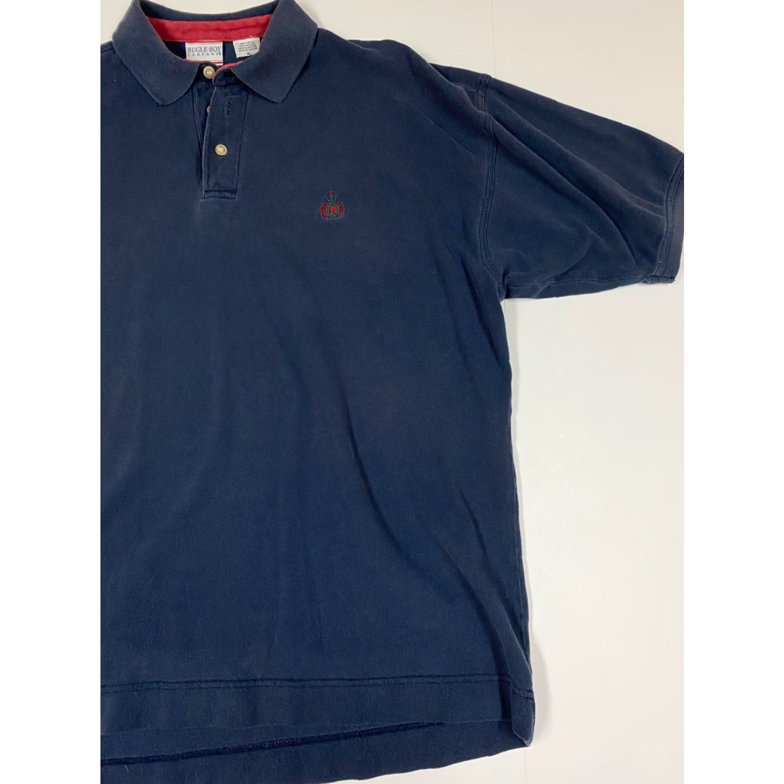 Bugle Boy Bugle Boy Polo Shirt XL Blue Mens Short Sleeve Collared Logo Classic Knit Polyester Golf Size US XL / EU 56 / 4 - 2 Thumbnail