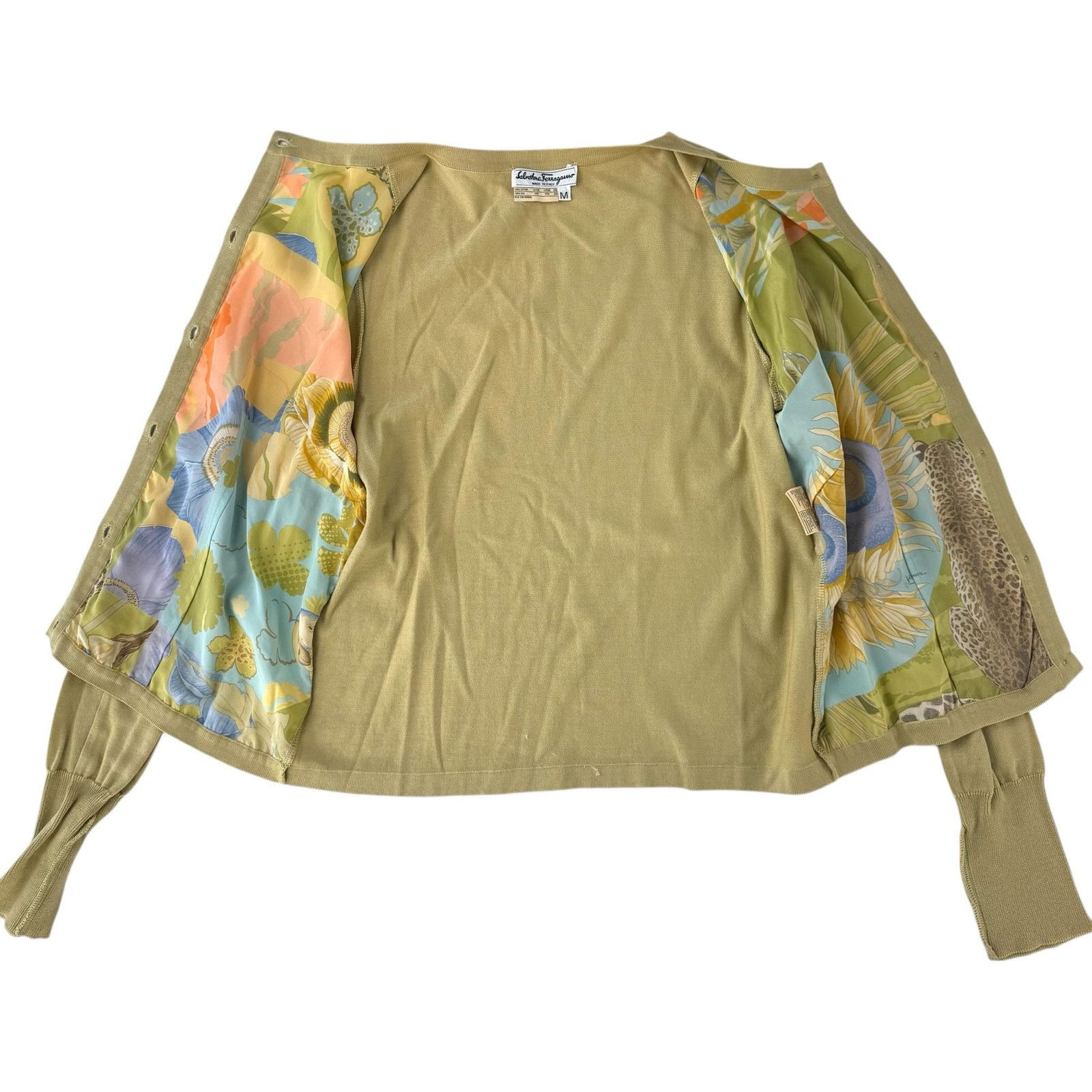 Salvatore Ferragamo Ferragamo Silk Cardigan Size M / US 6-8 / IT 42-44 - 6 Thumbnail