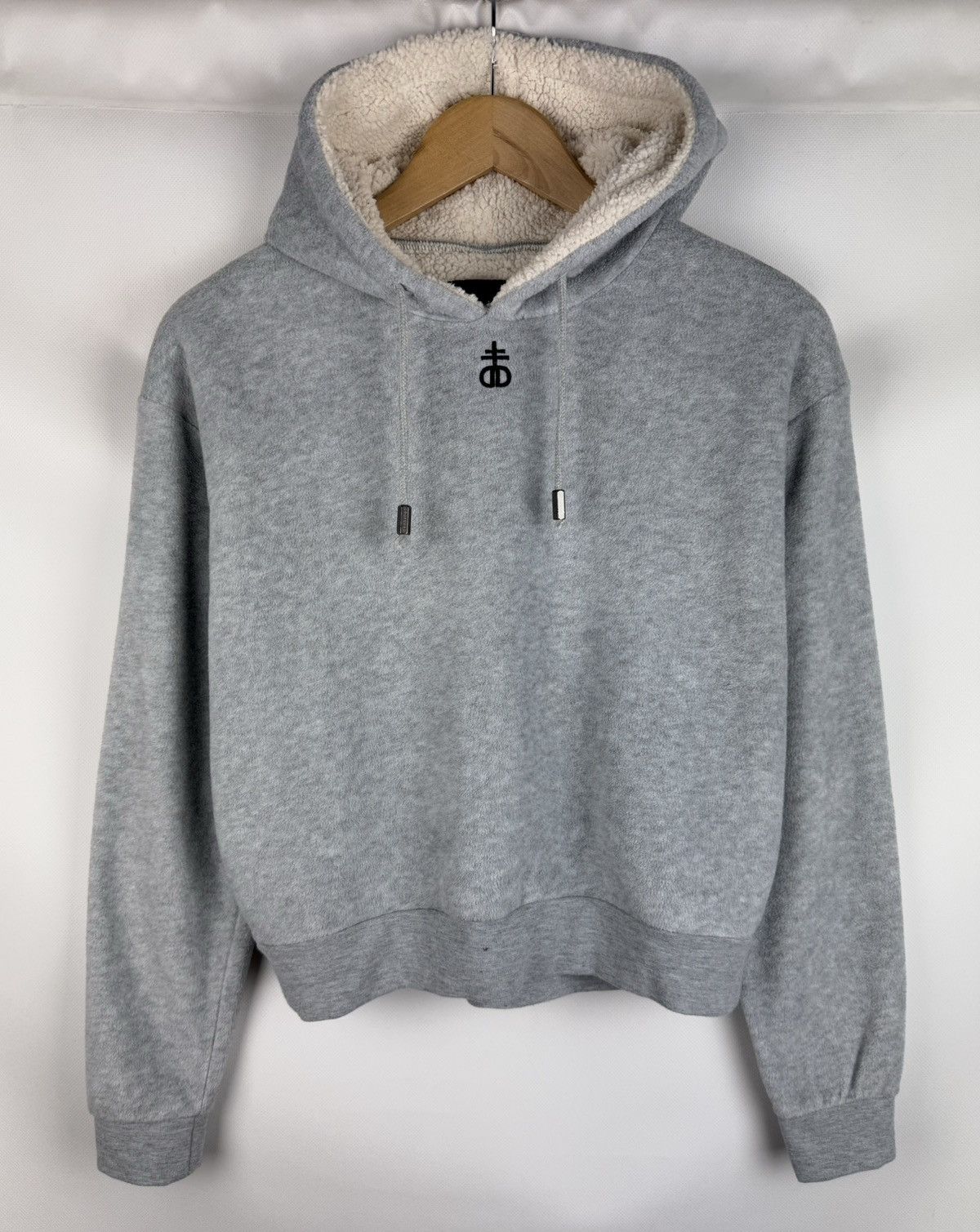 Drop Dead Drop Dead Ladies Y2K Fleece Sherpa Lined Hoodie Pullover Size M / US 6-8 / IT 42-44 - 1 Thumbnail