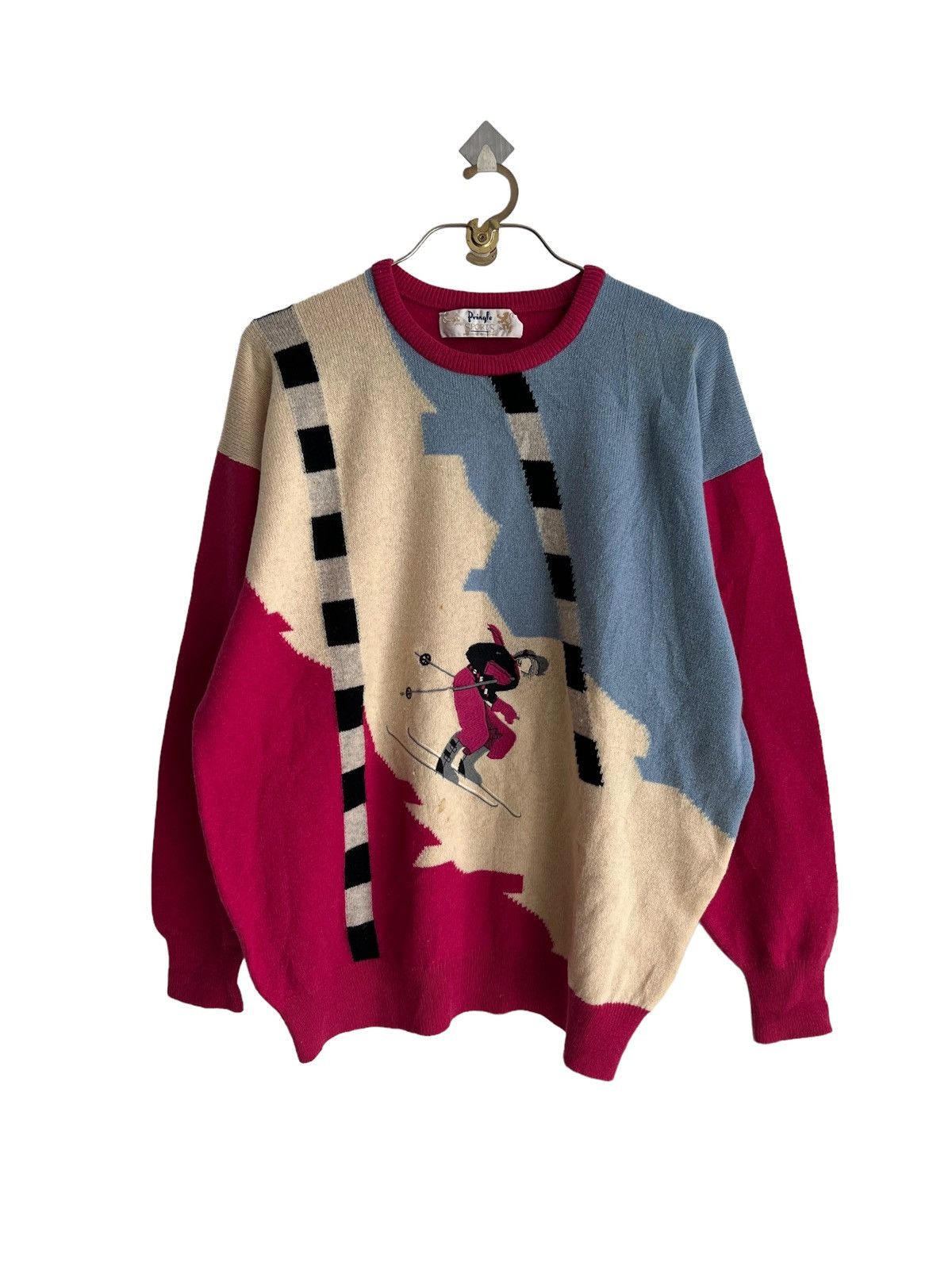 Golf le Fleur Vintage Pringle of Scotland Ski Adventure Wool Knitwear Size US L / EU 52-54 / 3 - 3 Thumbnail