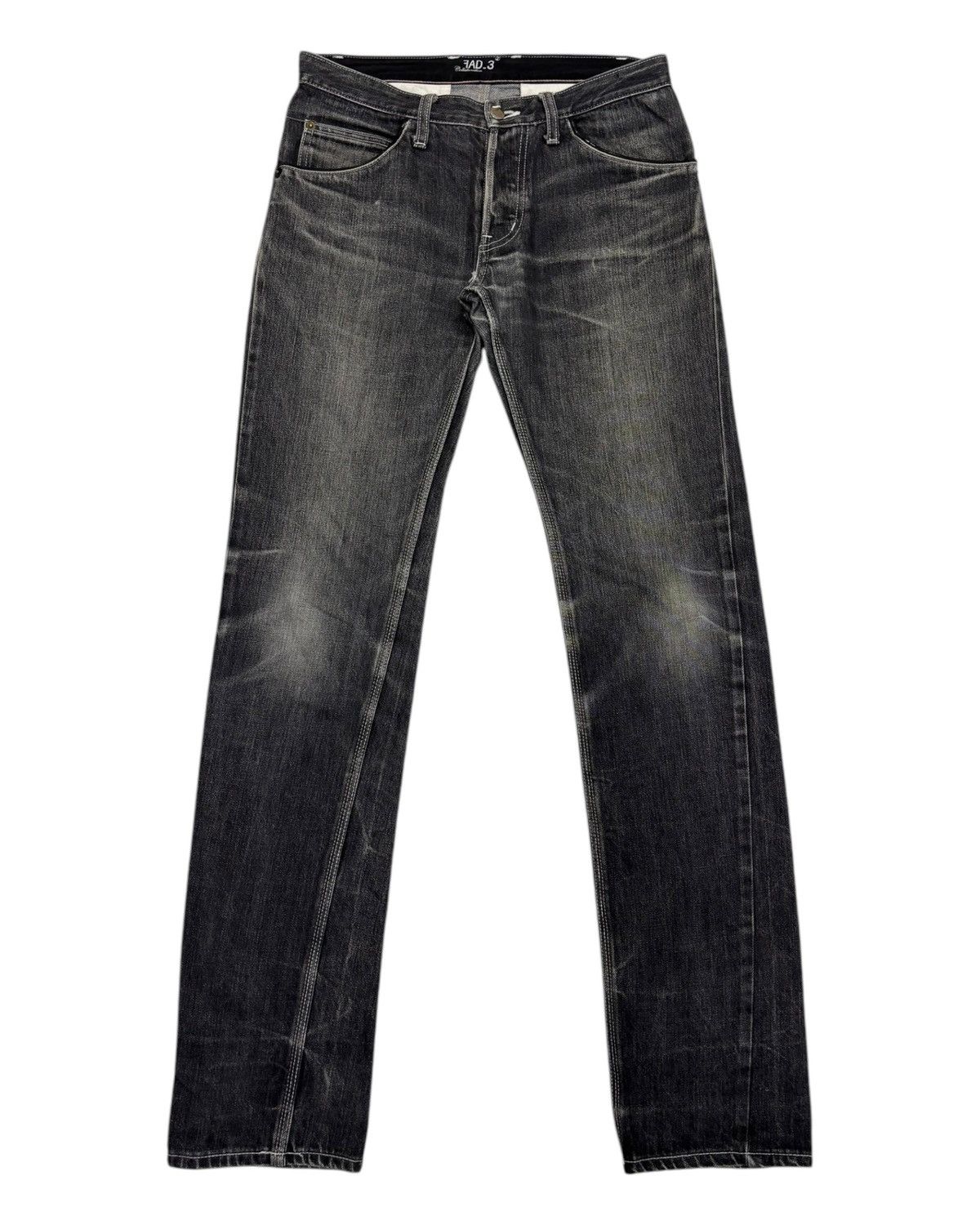 Fad Three × If Six Was Nine × Le Grande Bleu (L.G.B.) 🔥FAD_3 COLLABORATION STRAIGHT LEG BLACK DENIM JEANS Size US 32 / EU 48 - 7 Thumbnail