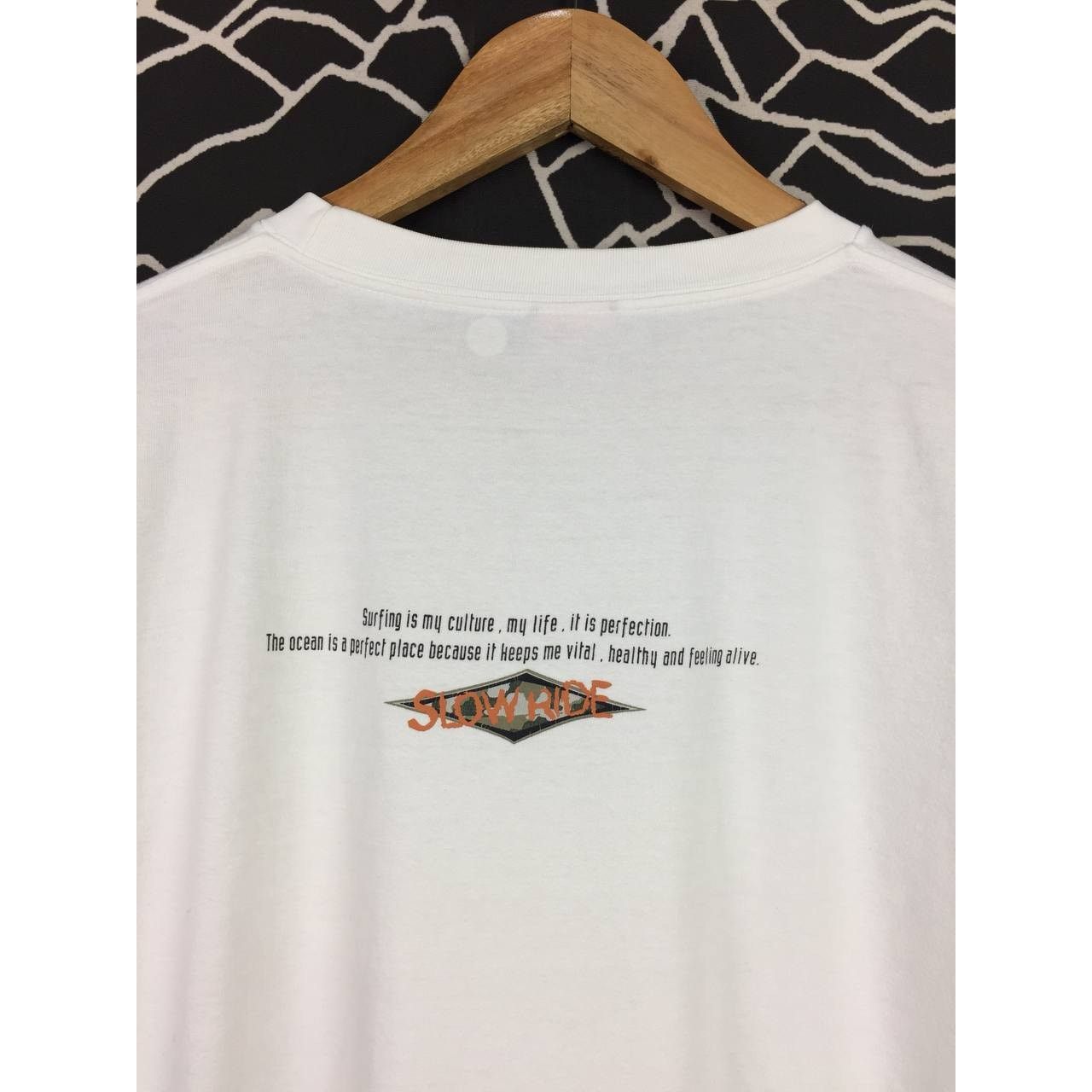 Japanese Brand RUSS-K Custom Surf Culture Slow Ride Longsleeve Tee Size US L / EU 52-54 / 3 - 12 Thumbnail