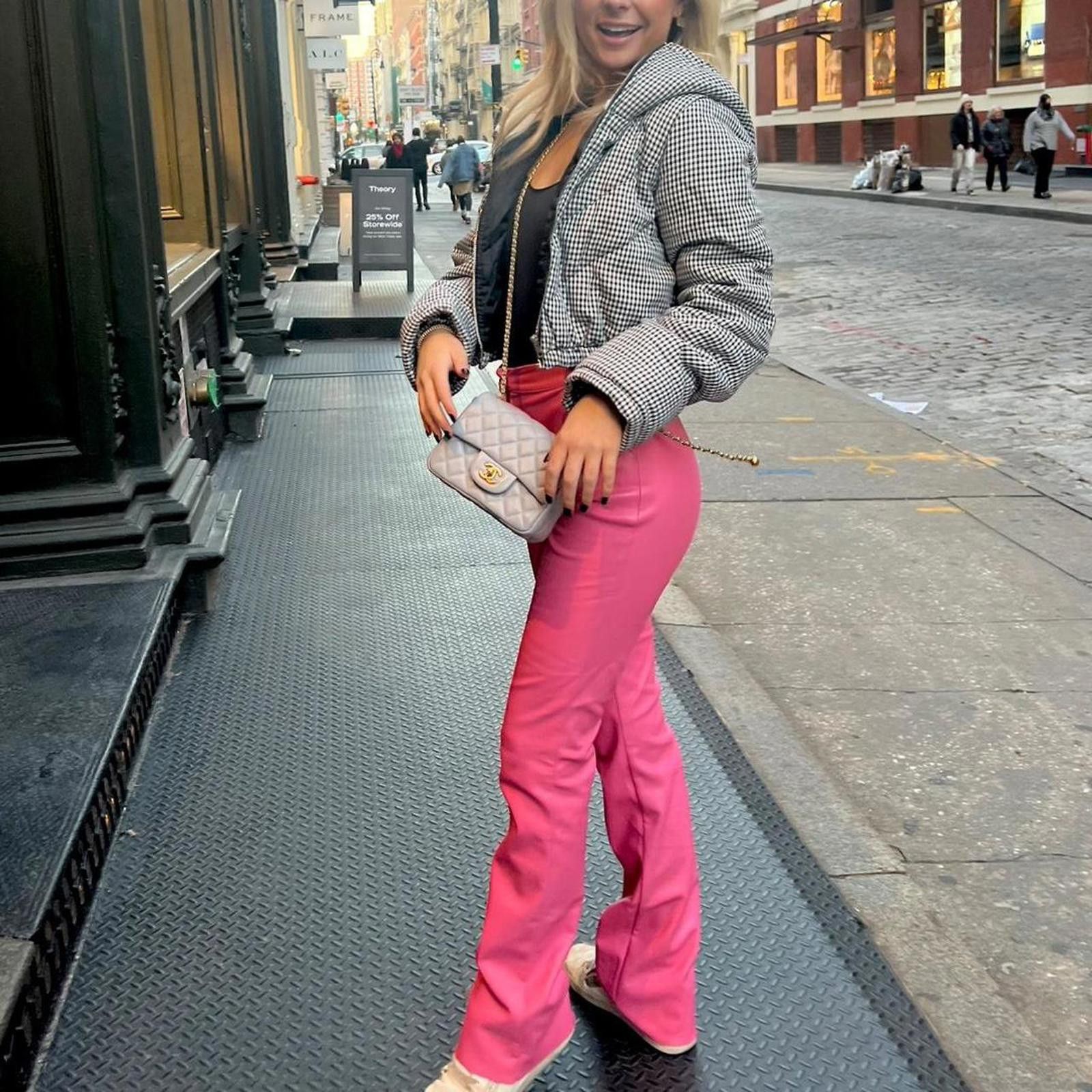 Other Meshki Pink Tailored High Waisted Pants Size 25" / US 0 / IT 36 - 2 Thumbnail