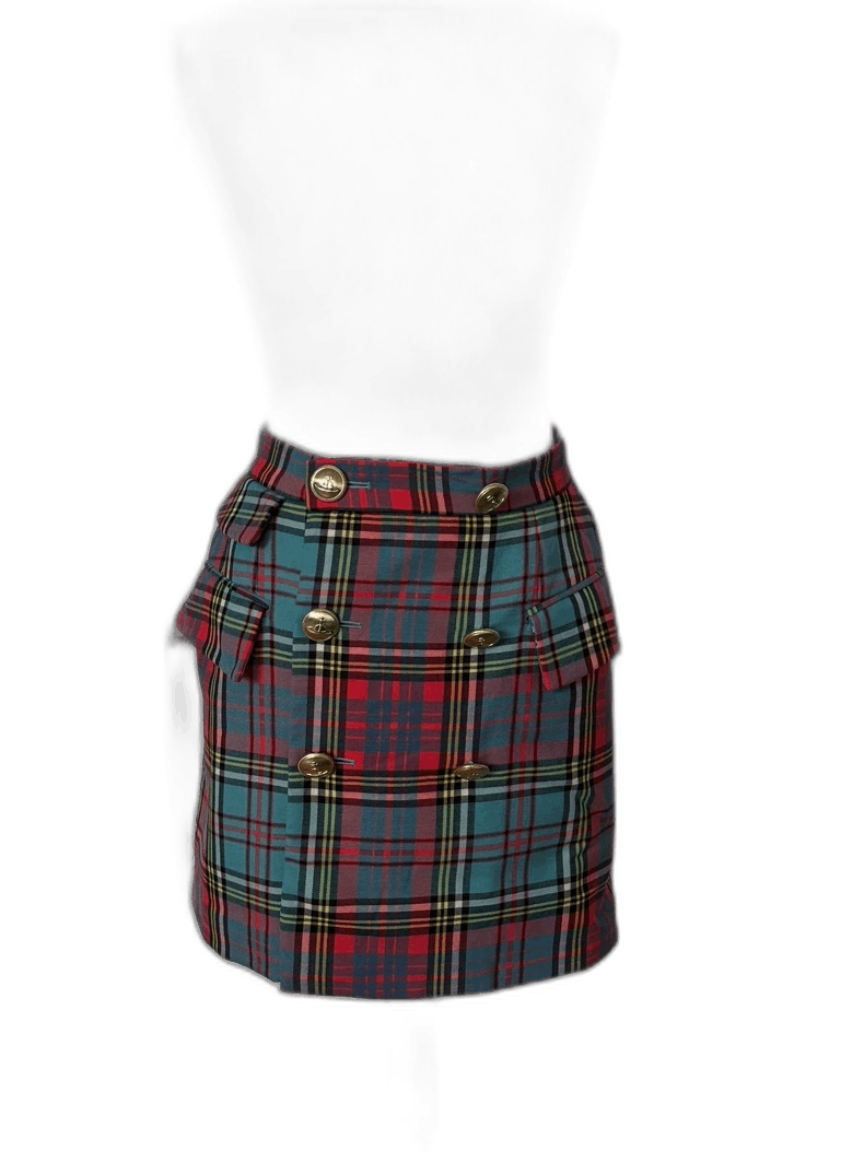 Vivienne Westwood Vivienne Westwood Plaid Mini Skirt - dmc Size 26" / US 2 / IT 38 - 1 Thumbnail