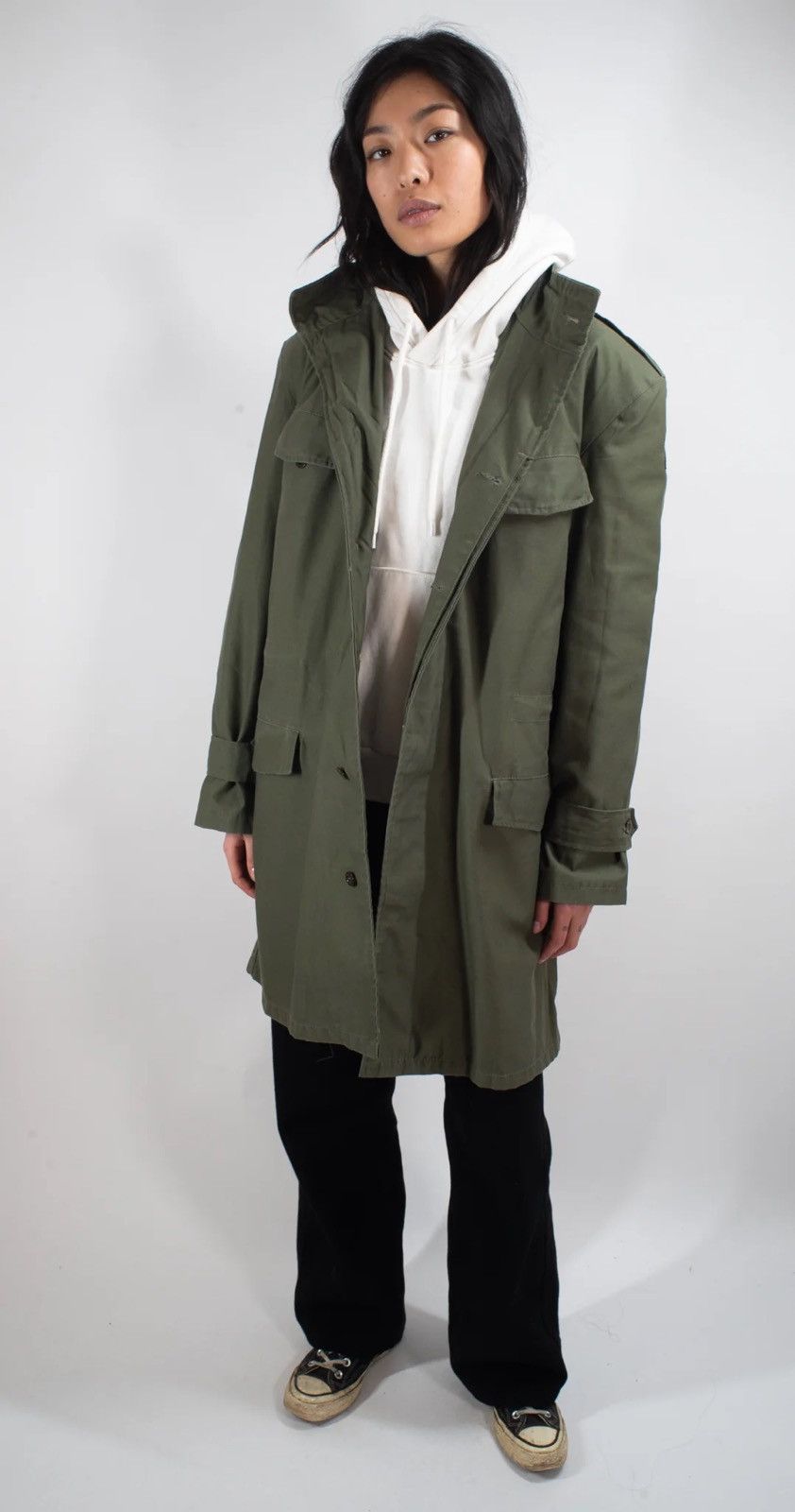 Vintage 🔥 Belgian Army Parka M87 Olive Coat - M Size US M / EU 48-50 / 2 - 2 Thumbnail