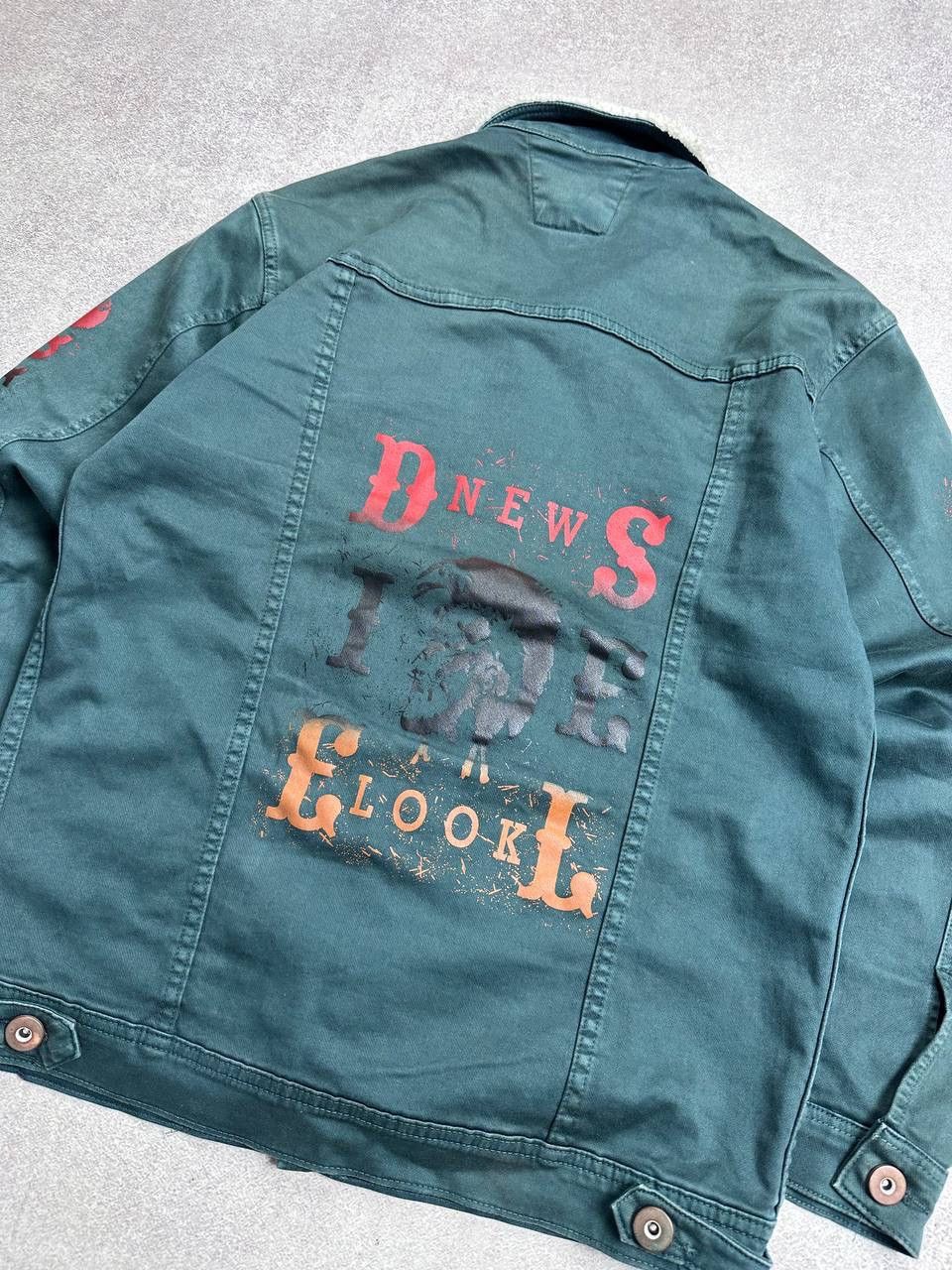 Diesel Vintage Diesel Corduroy Big Logo Sherpa Y2K Jacket XL Size US XL / EU 56 / 4 - 5 Thumbnail