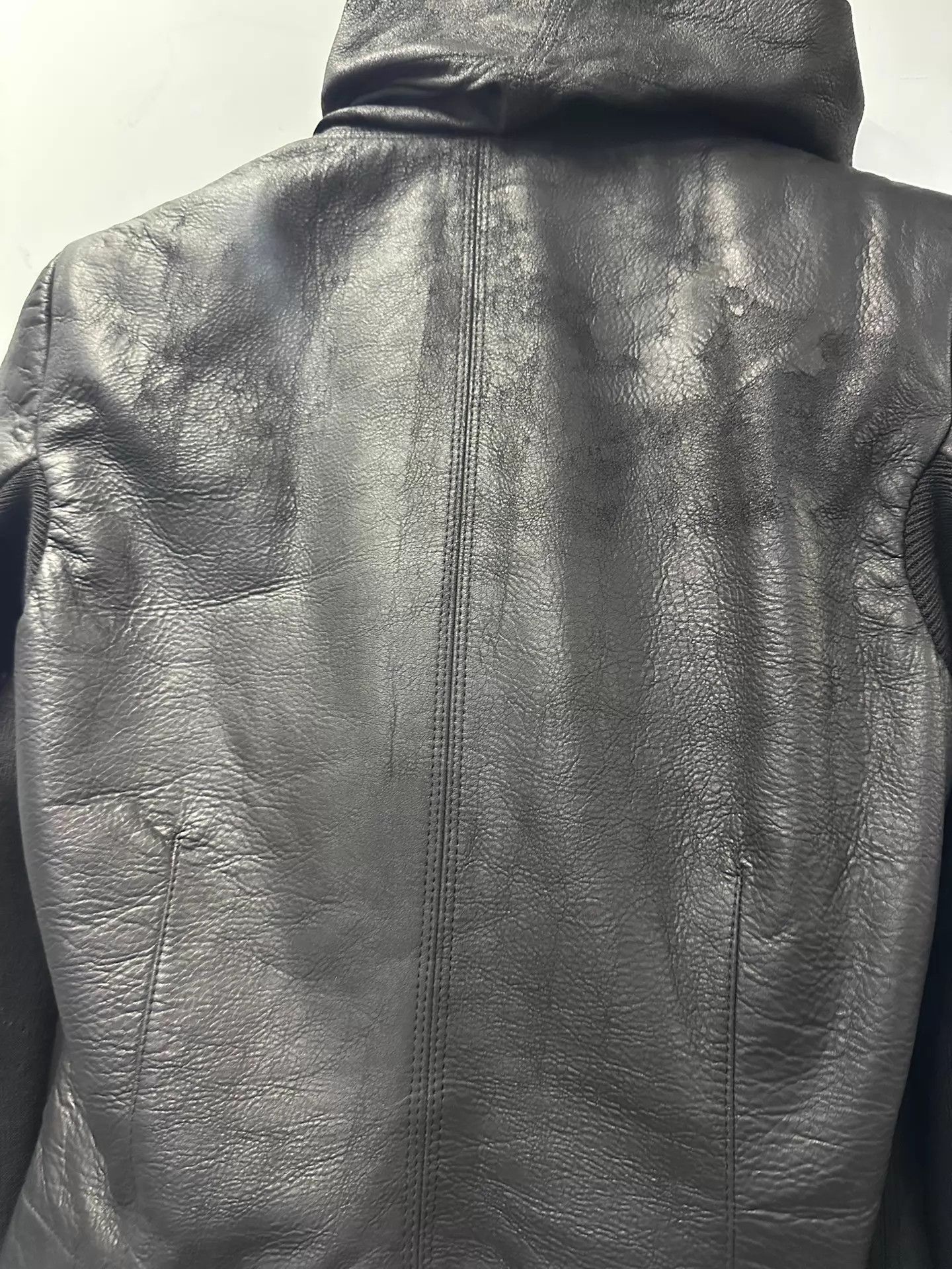 Rick Owens Rick Owens Distressed Sheepskin Biker Jacket Size 40/S Size S / US 4 / IT 40 - 4 Thumbnail