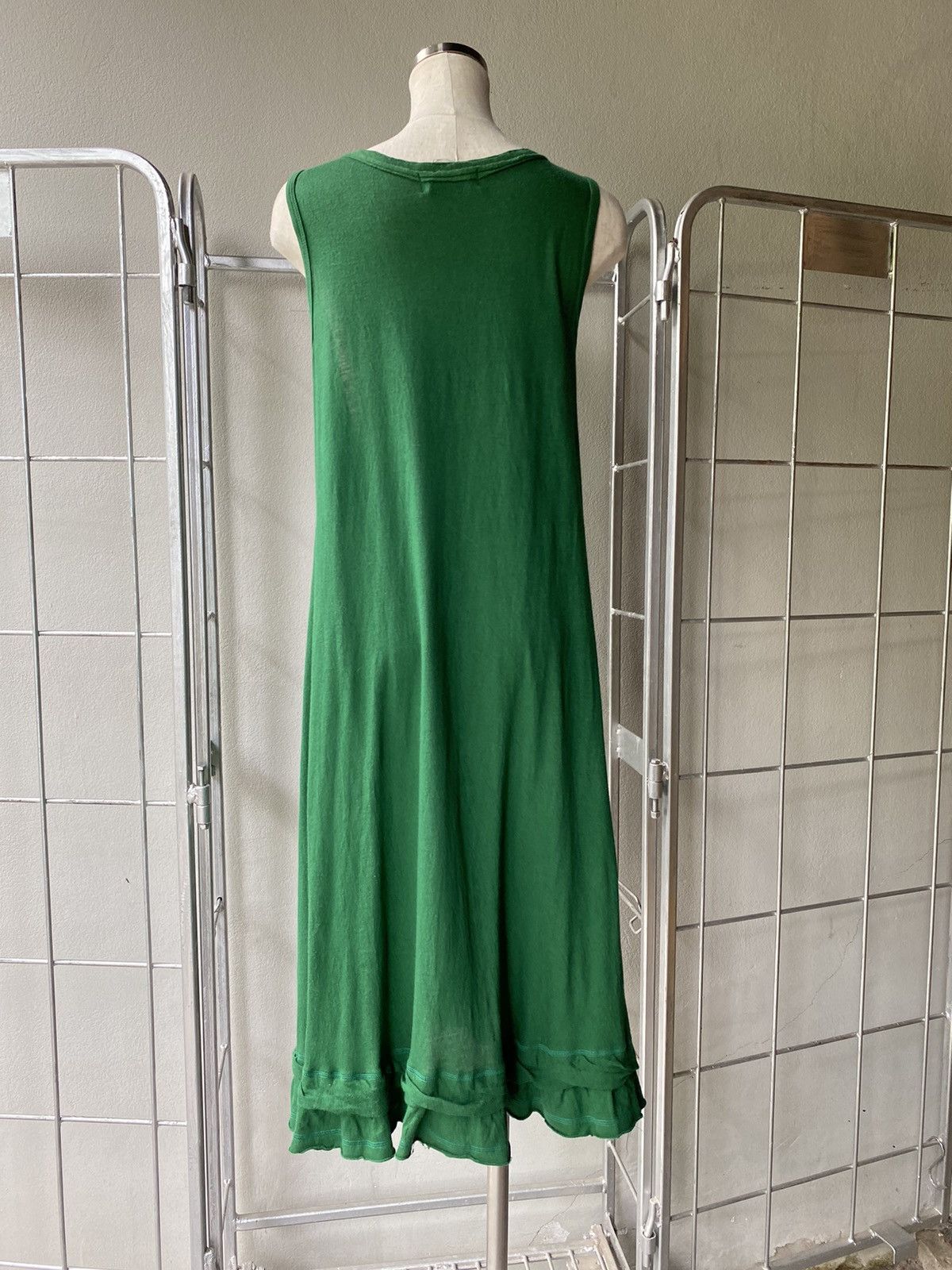 Zucca ZUCCA Green Layered-Hem Maxi Dress. Size M / US 6-8 / IT 42-44 - 4 Thumbnail