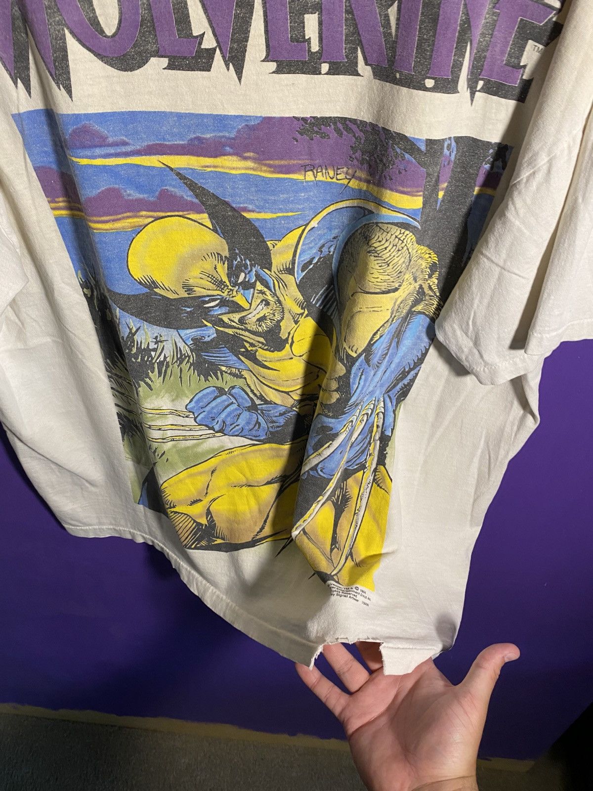 Marvel Comics Vintage 1994 Marvel comics Wolverine mullet tee Size US XL / EU 56 / 4 - 3 Thumbnail