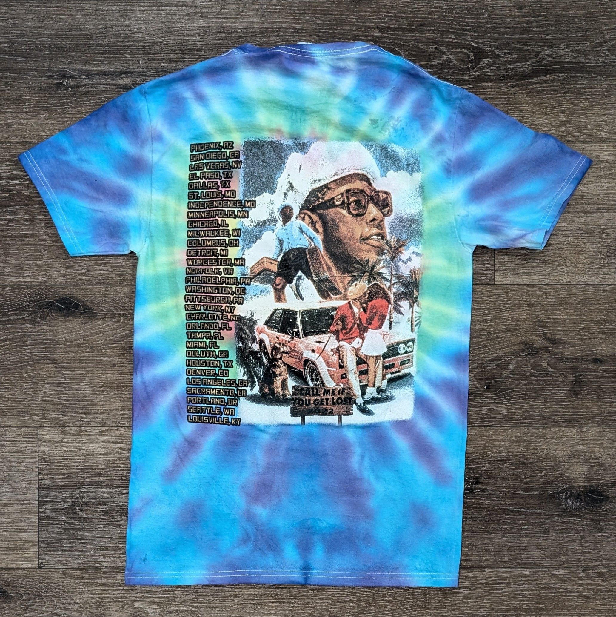 Rap Tees Tyler the Creator Call Me If You Get Lost tie-dye t-shirt Size US S / EU 44-46 / 1 - 4 Thumbnail