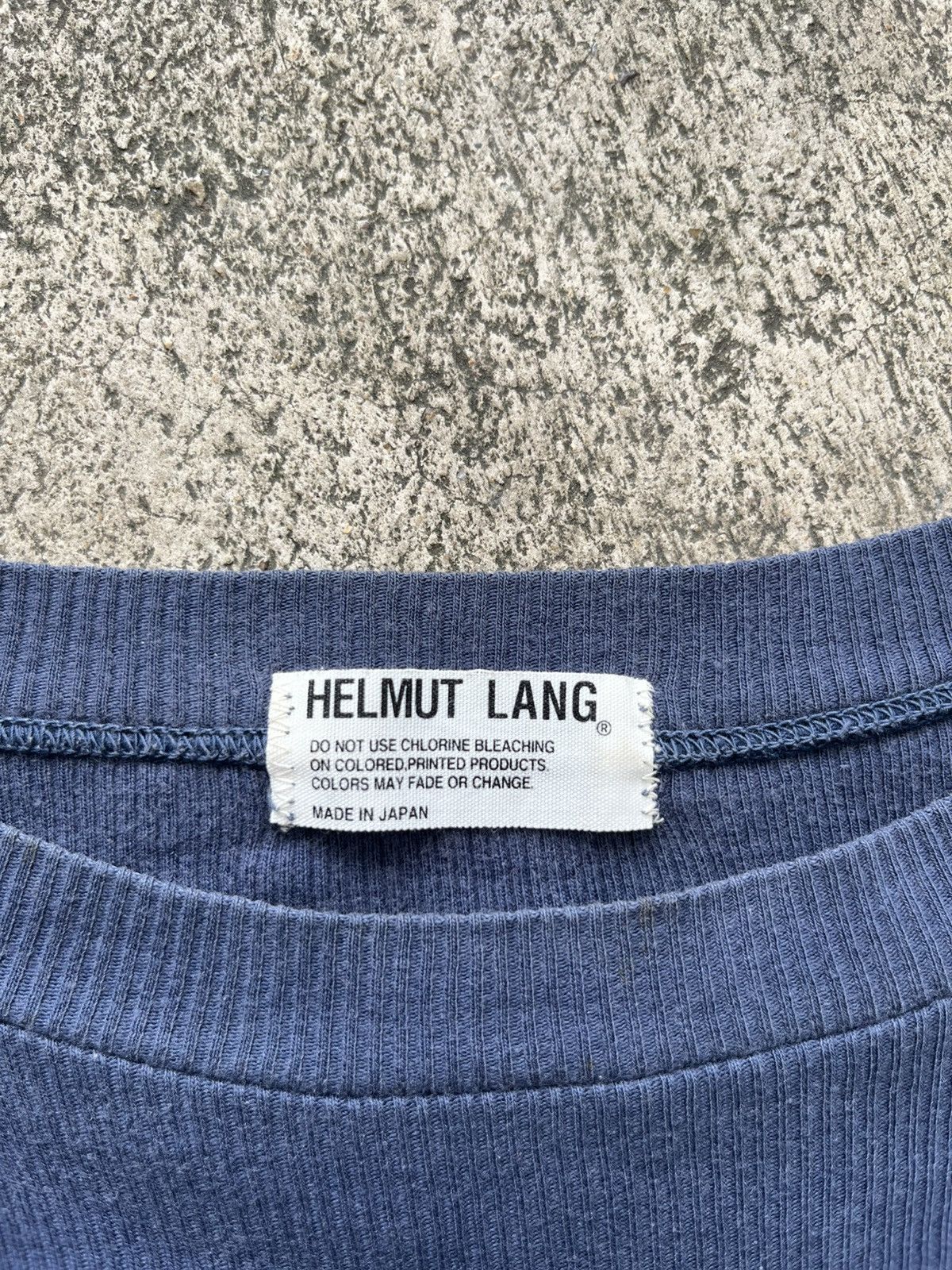 Helmut Lang Vintage Helmut Lang // Navy Short Sleeve Tees Size US S / EU 44-46 / 1 - 5 Thumbnail