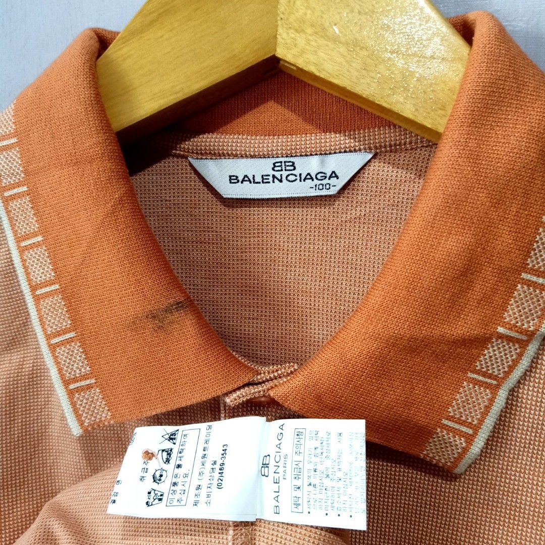 Balenciaga Vintage Balenciaga Long sleeve polo shirt Size US L / EU 52-54 / 3 - 3 Thumbnail
