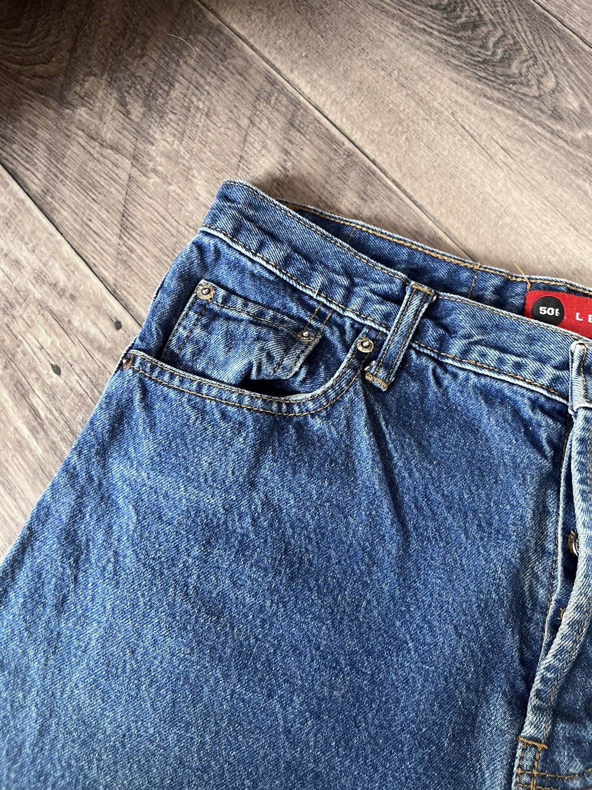 Levi's Vintage 90s Levi's 501 Blue Denim Jeans Size US 33 - 11 Thumbnail