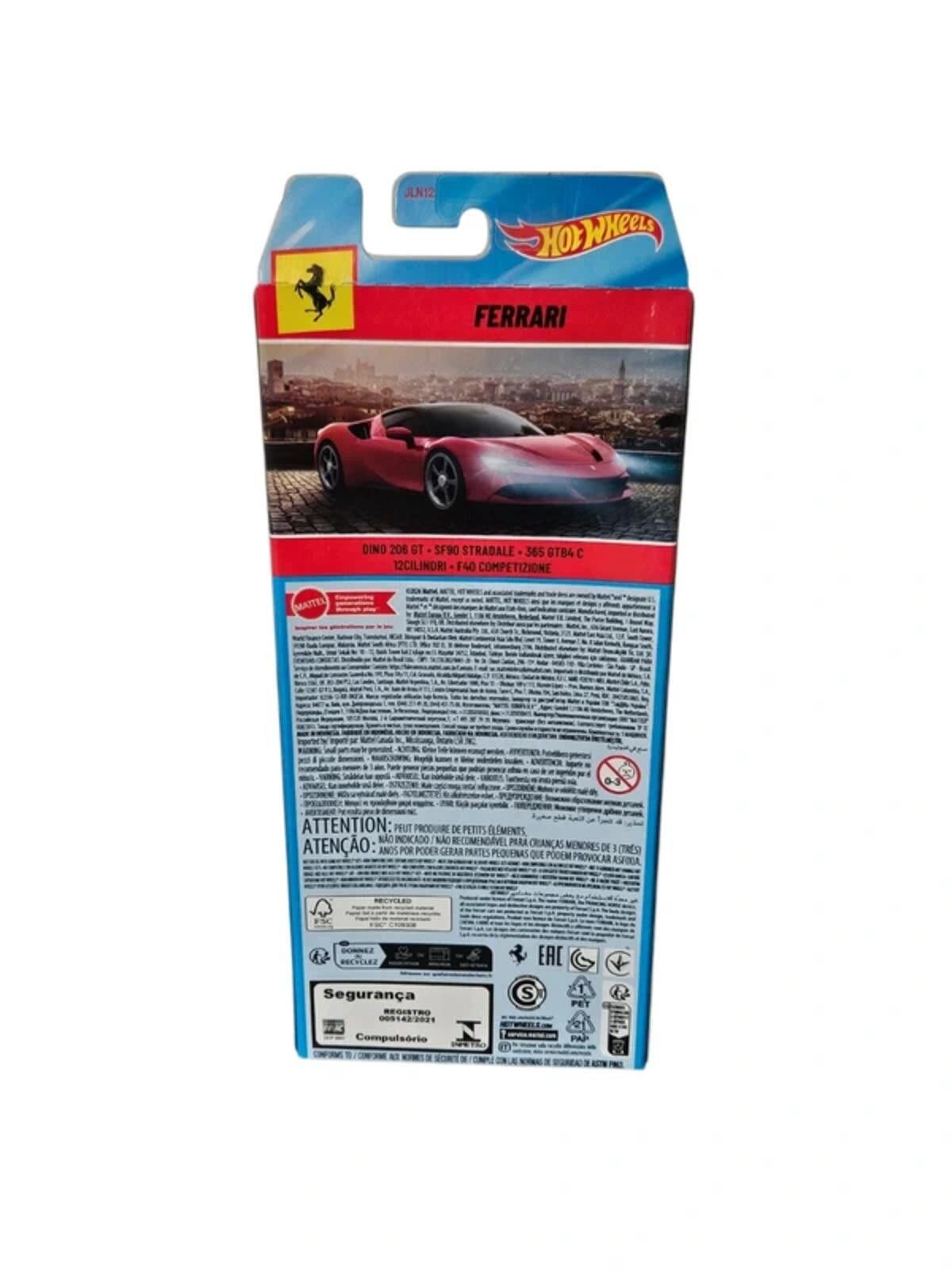 Other Hot Wheels Ferrari 1:64 Basic 5 Pack Set 2026 Ferrari Size ONE SIZE - 4 Thumbnail