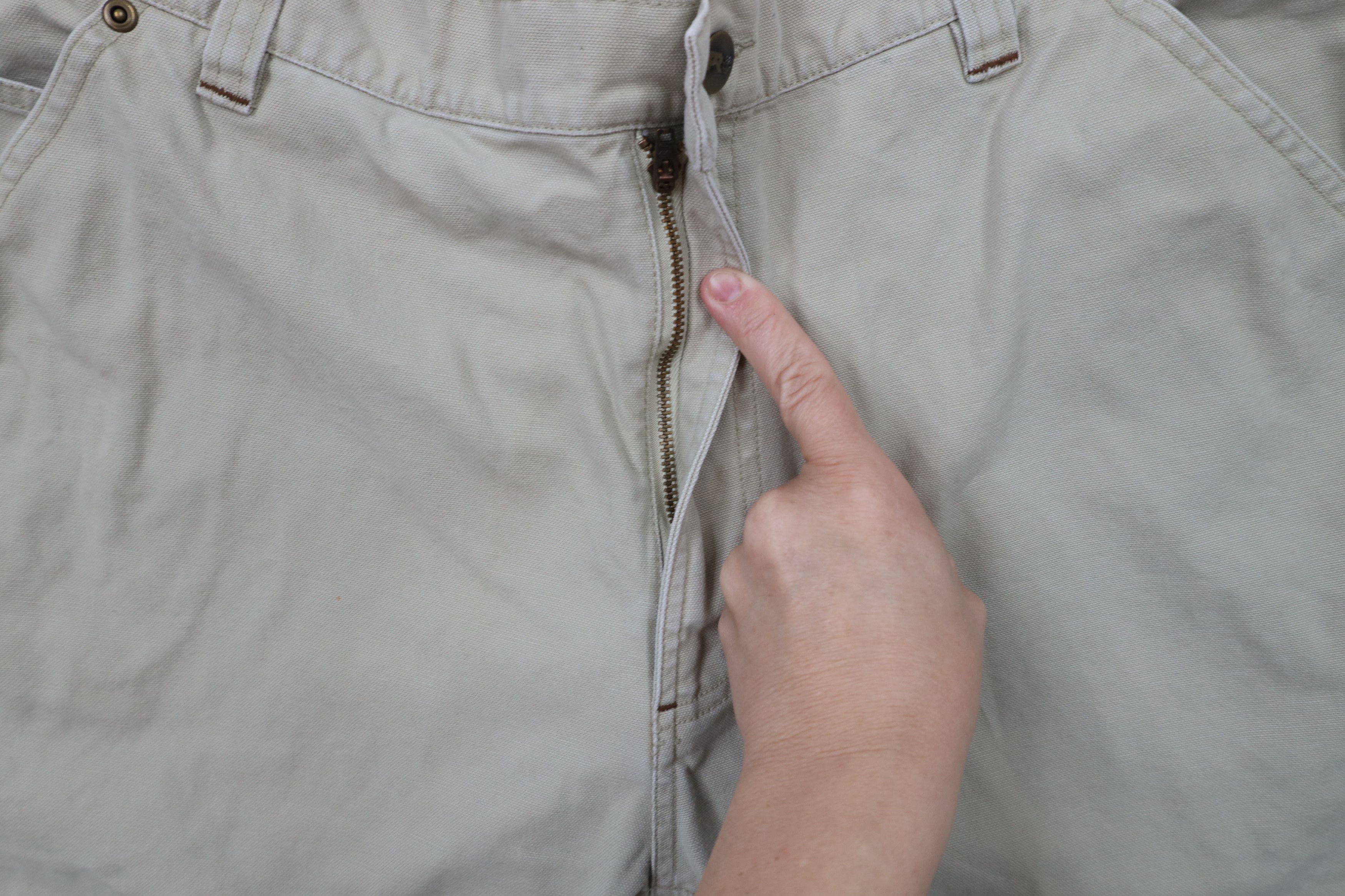 Timberland × Vintage Vintage Timberland Spell Out Wide Leg Canvas Carpenter Pants Size US 38 / EU 54 - 5 Thumbnail