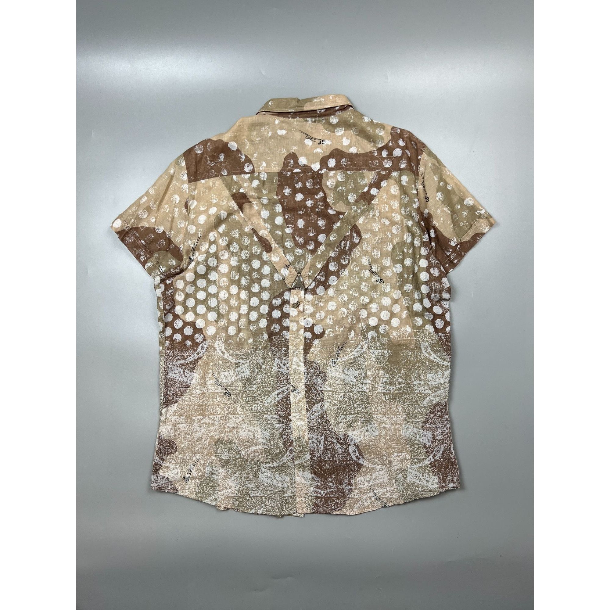Gianfranco Ferre Men's Gianfranco Ferre Polka Dot Short Sleeve Shirt Size 3XL Size US XXL / EU 58 / 5 - 9 Thumbnail